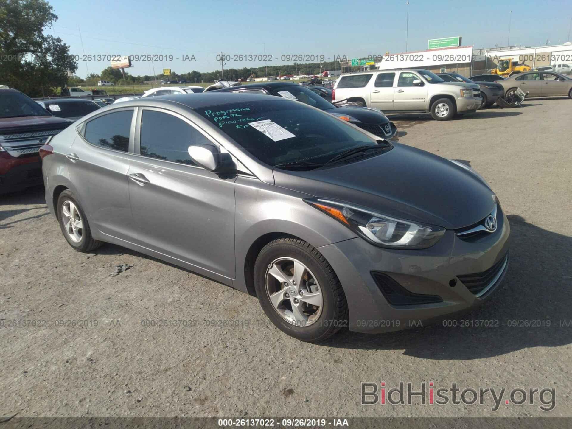 Photo 5NPDH4AE8EH525930 - HYUNDAI ELANTRA 2014