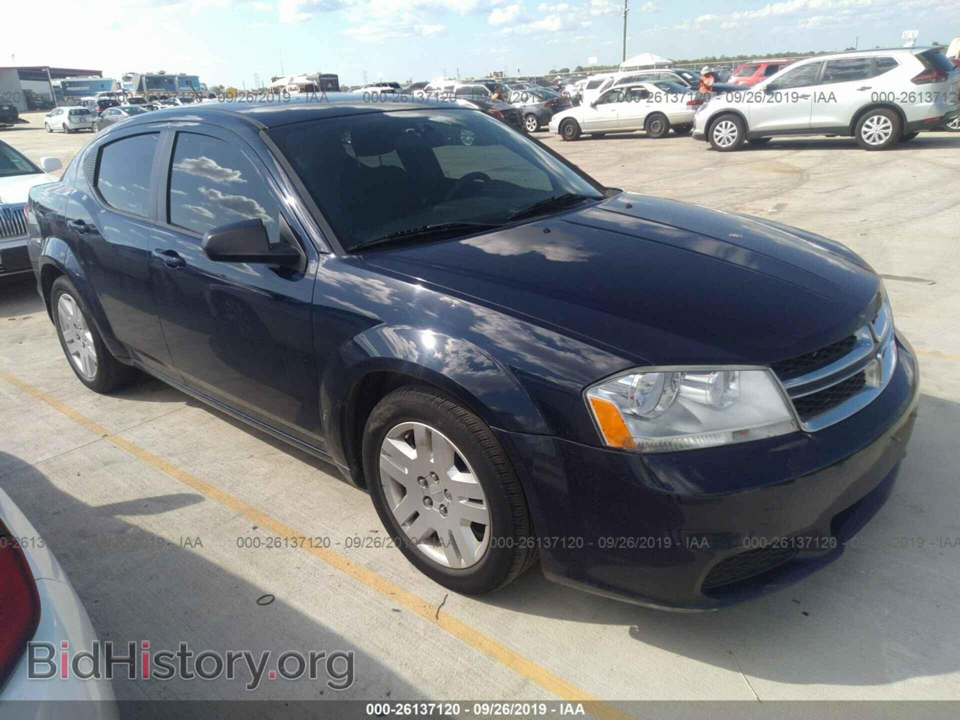 Photo 1C3CDZAG4EN220337 - DODGE AVENGER 2014