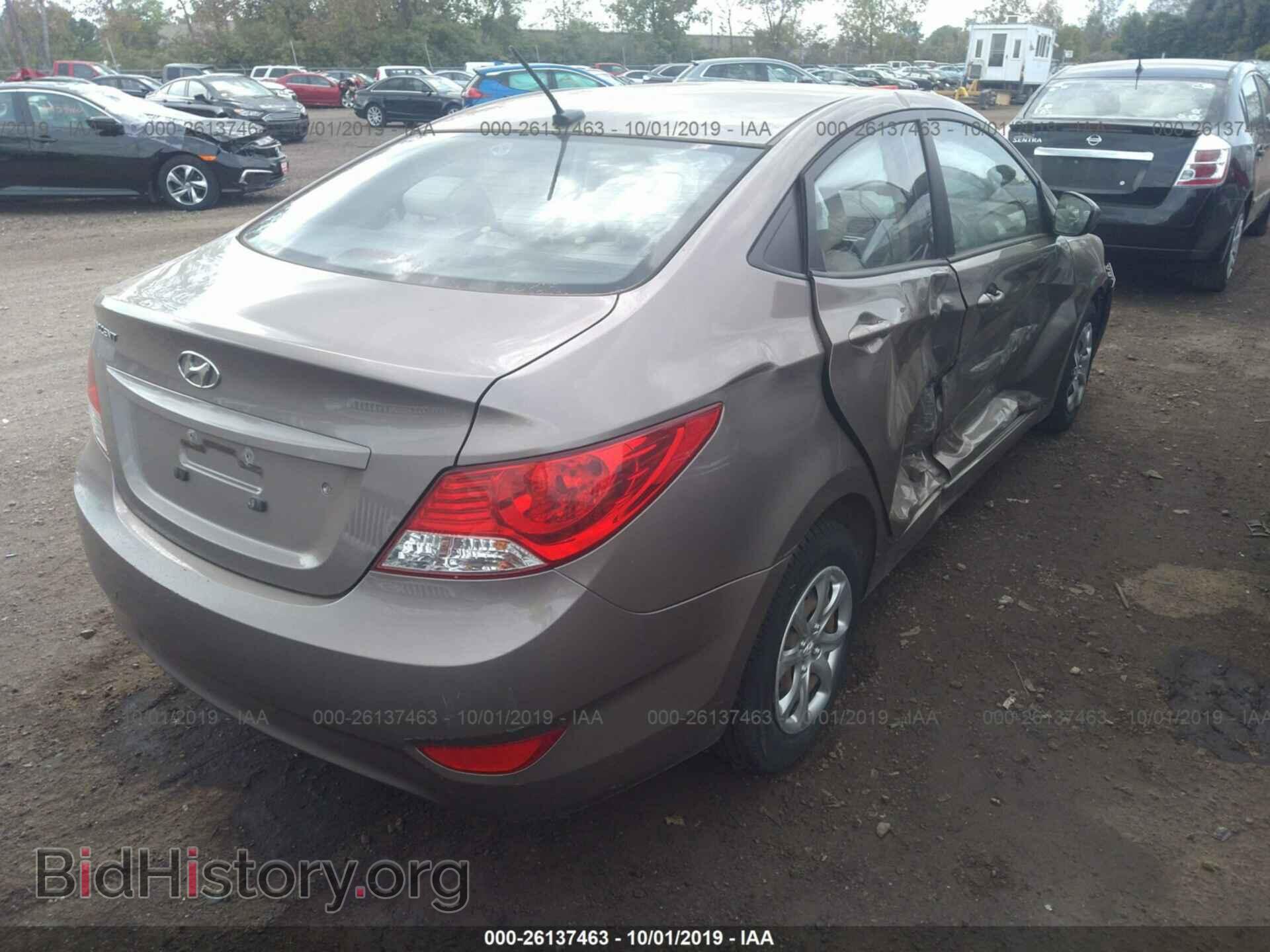 2014 HYUNDAI ACCENT - VIN: KMHCT4AE3EU639670 - Фото 4