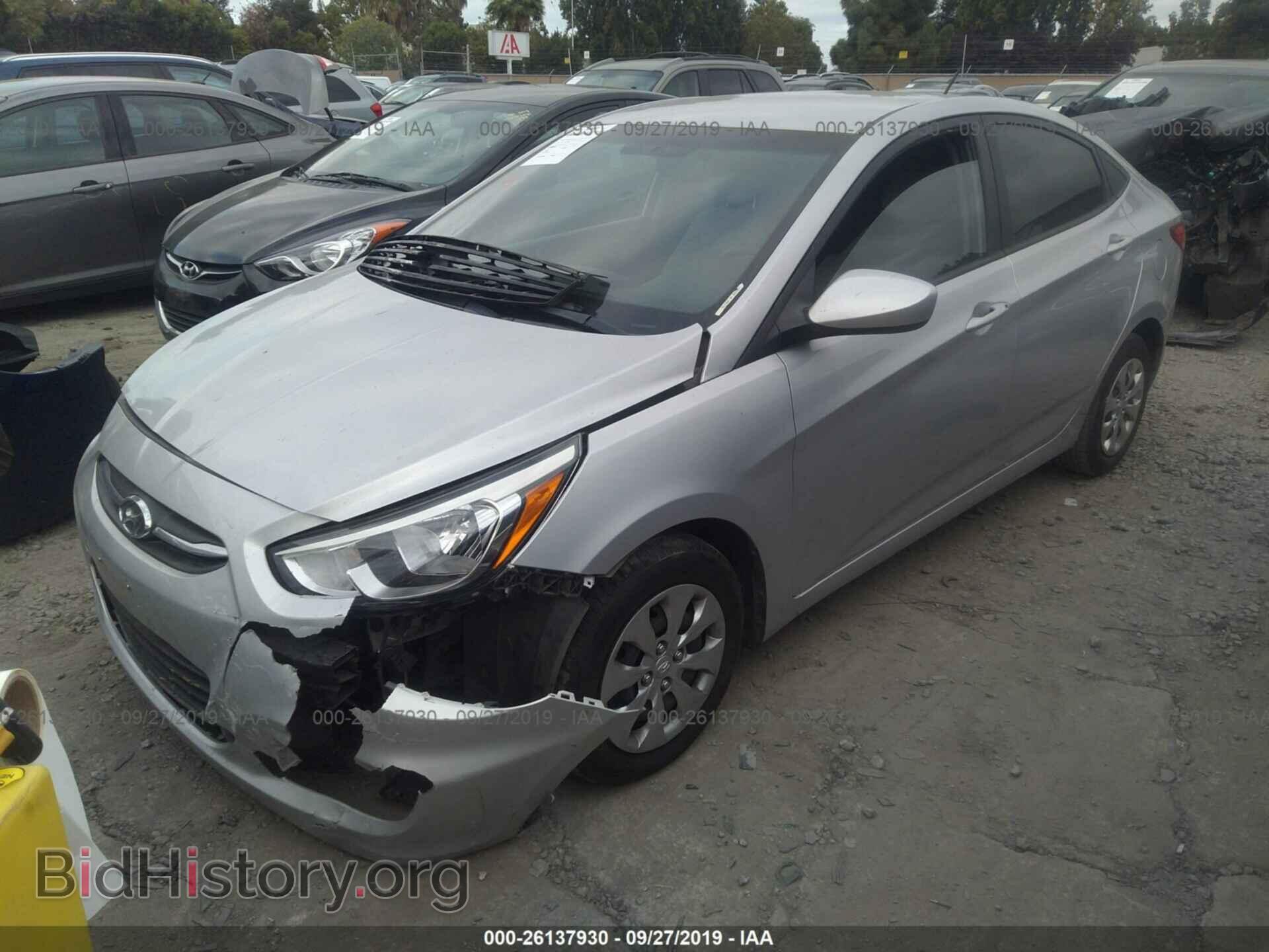 2016 HYUNDAI ACCENT - VIN: KMHCT4AE0GU948967 - Фото 2