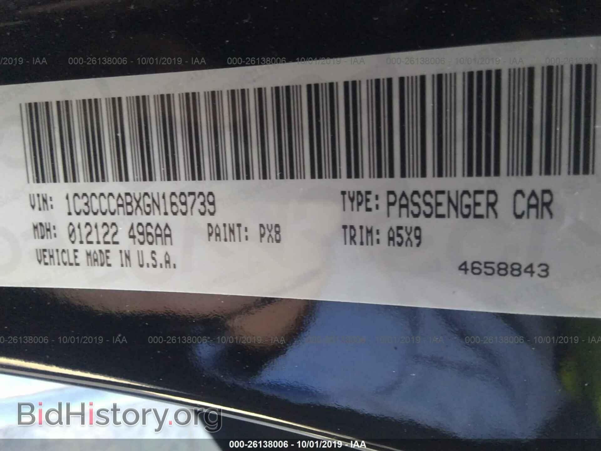 2016 CHRYSLER 200 - VIN: 1C3CCCABXGN169739 - Photo 9