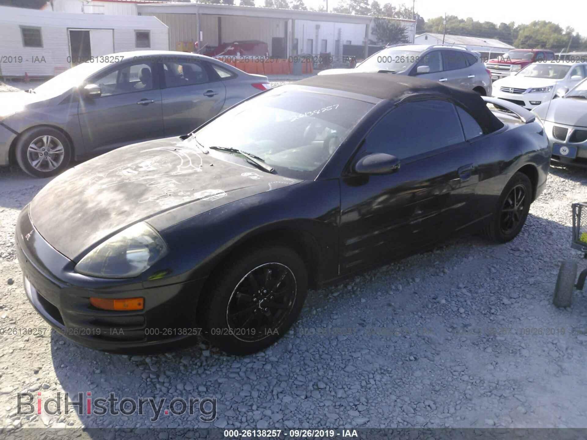 2001 MITSUBISHI ECLIPSE - VIN: 4A3AE35G41E003322 - Фото 2