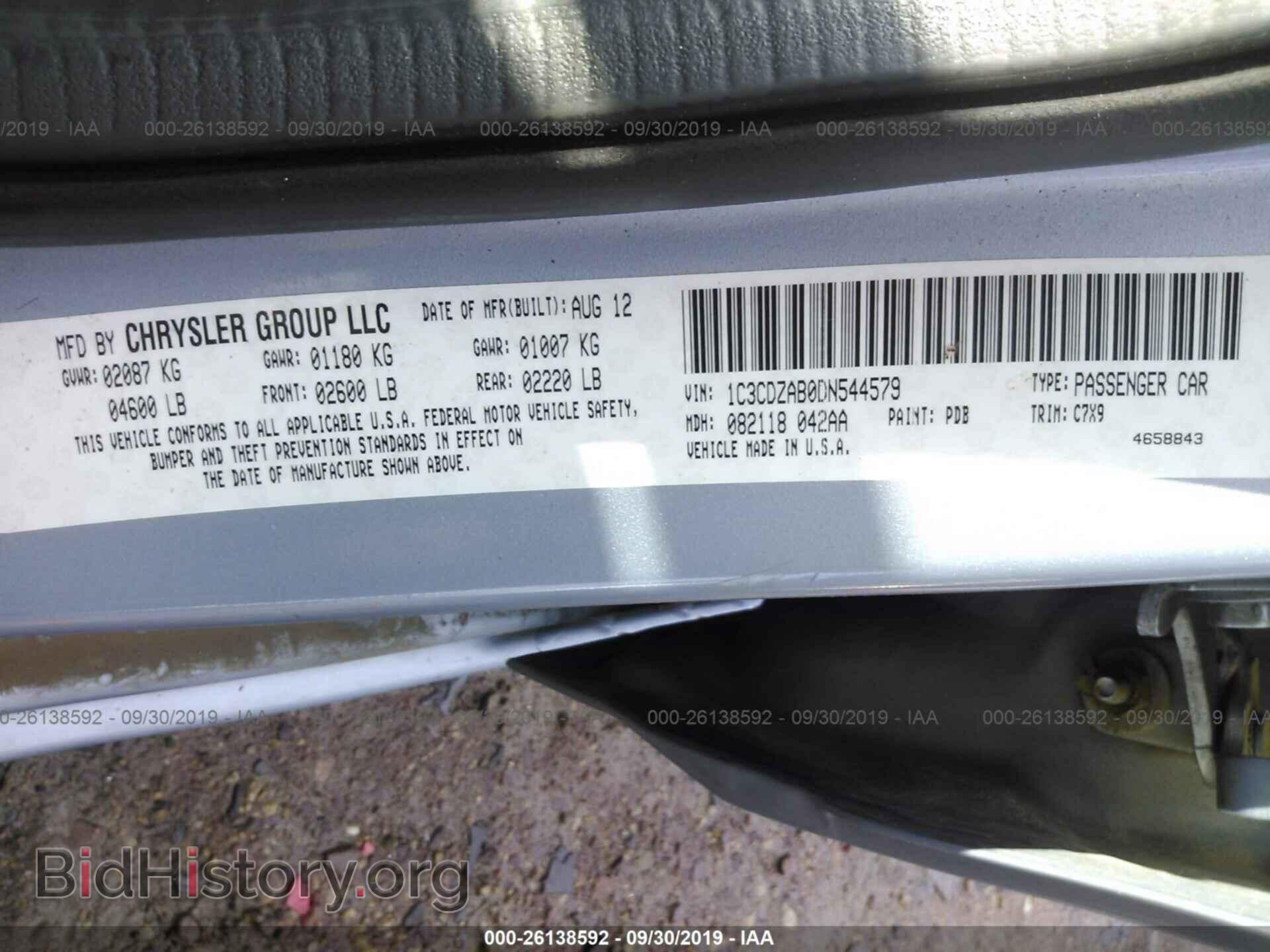 2013 DODGE AVENGER - VIN: 1C3CDZAB0DN544579 - Photo 9