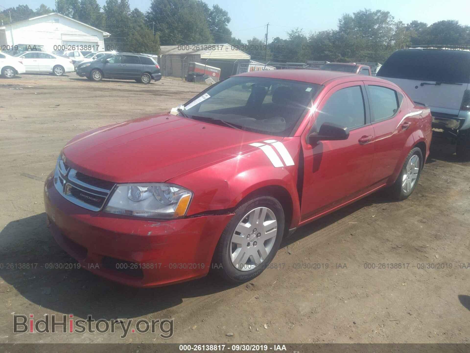 2014 Dodge Avenger - VIN: 1C3CDZAB2EN154312 - Фото 2