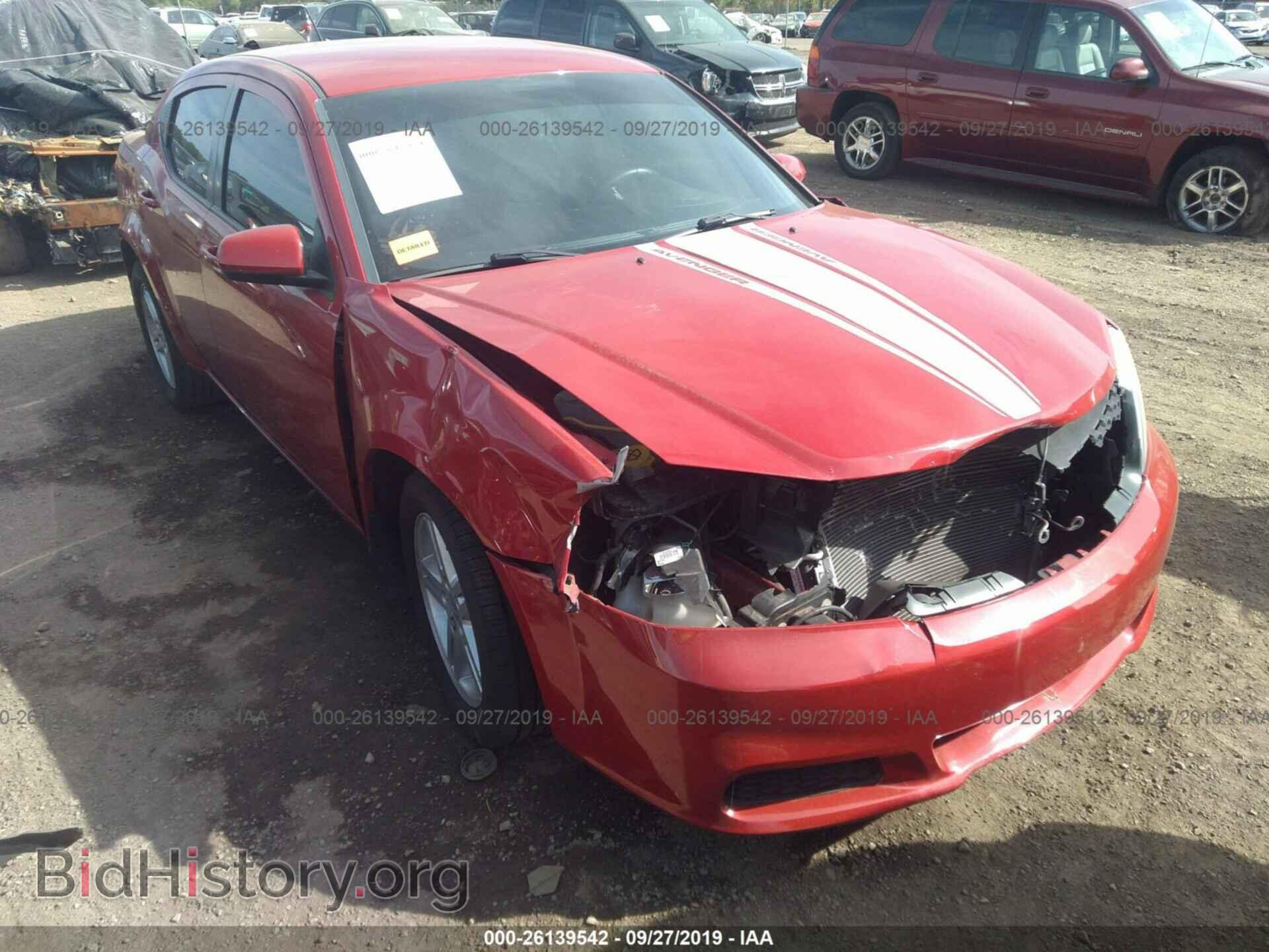 Photo 1C3CDZCB4CN312837 - DODGE AVENGER 2012