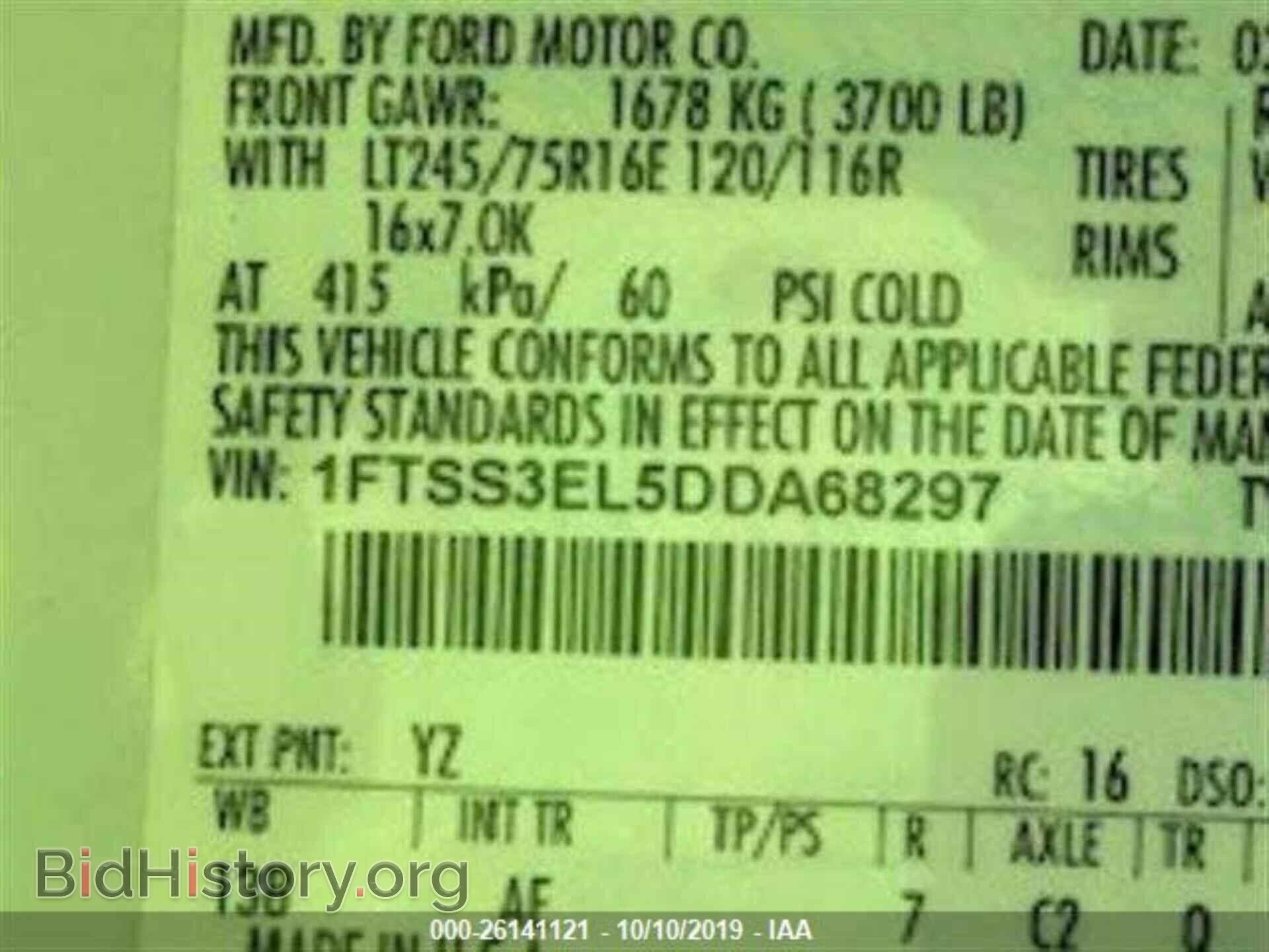 2013 FORD Econoline - VIN: 1FTSS3EL5DDA68297 - Фото 10