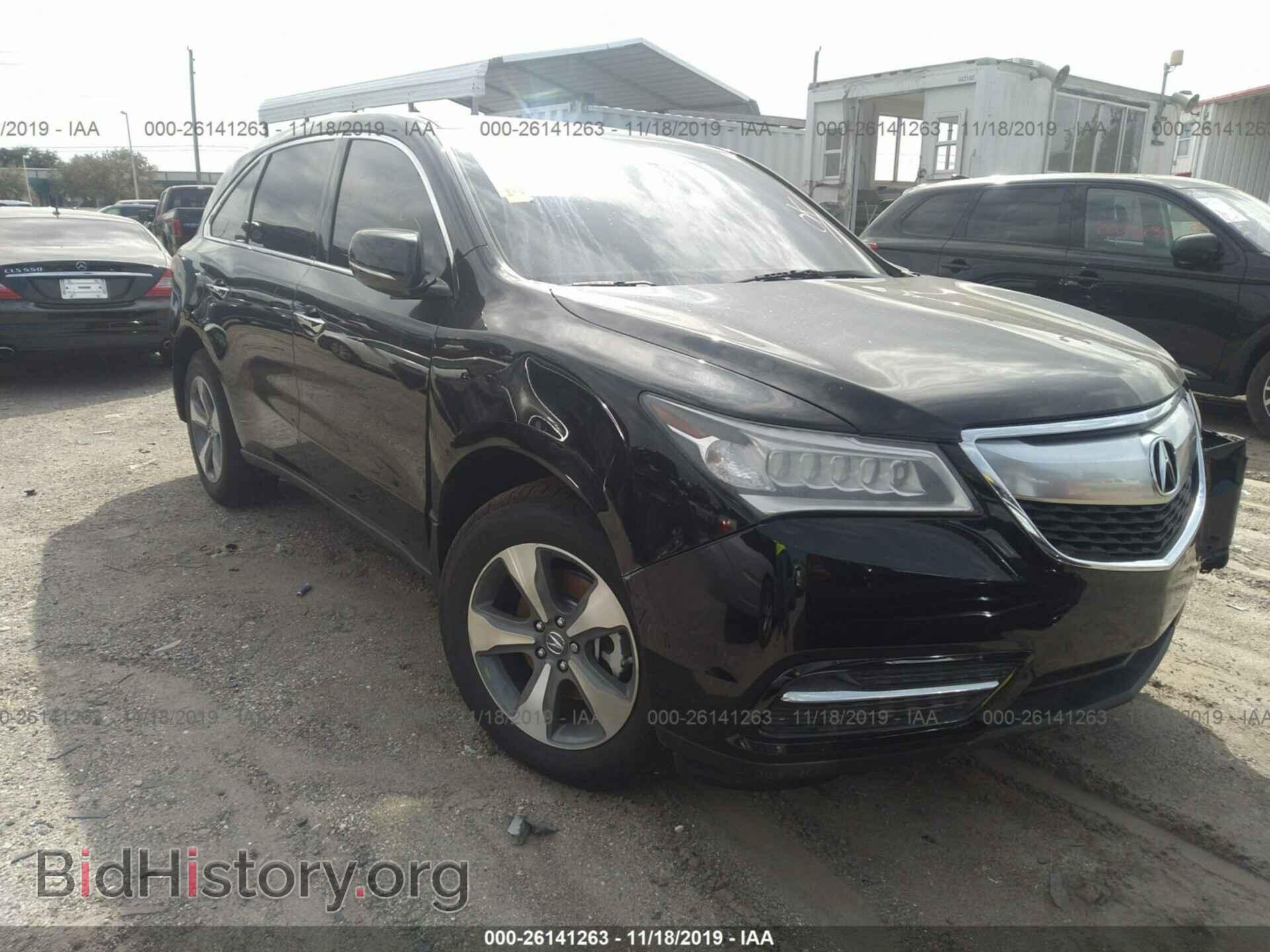 Фотография 5FRYD4H28EB033629 - ACURA MDX 2014