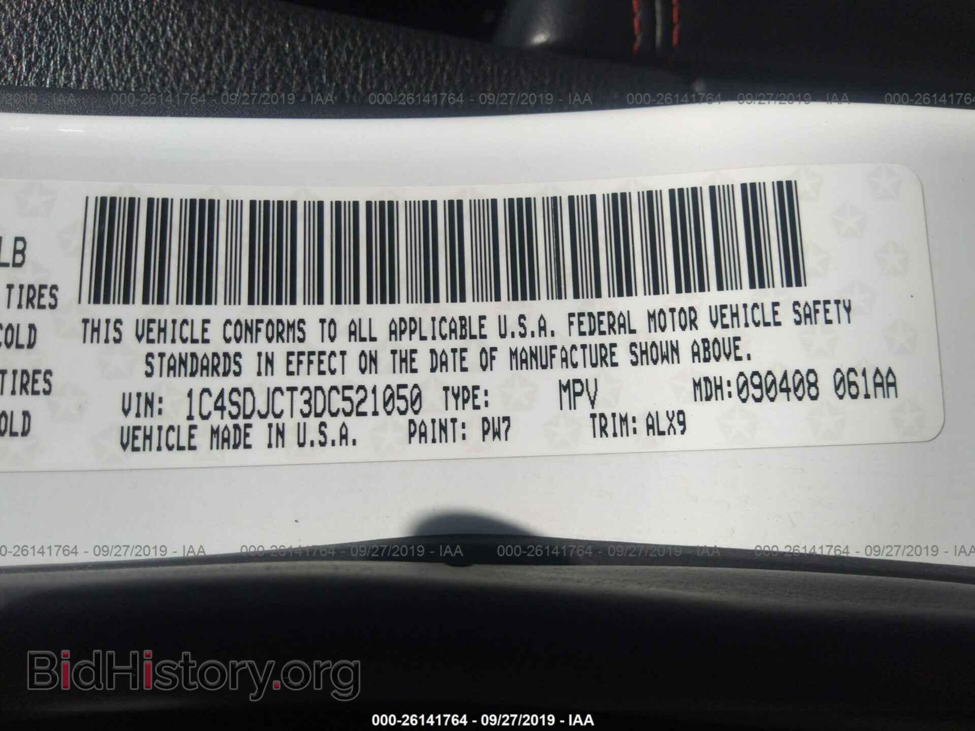 2013 DODGE DURANGO - VIN: 1C4SDJCT3DC521050 - Фото 9