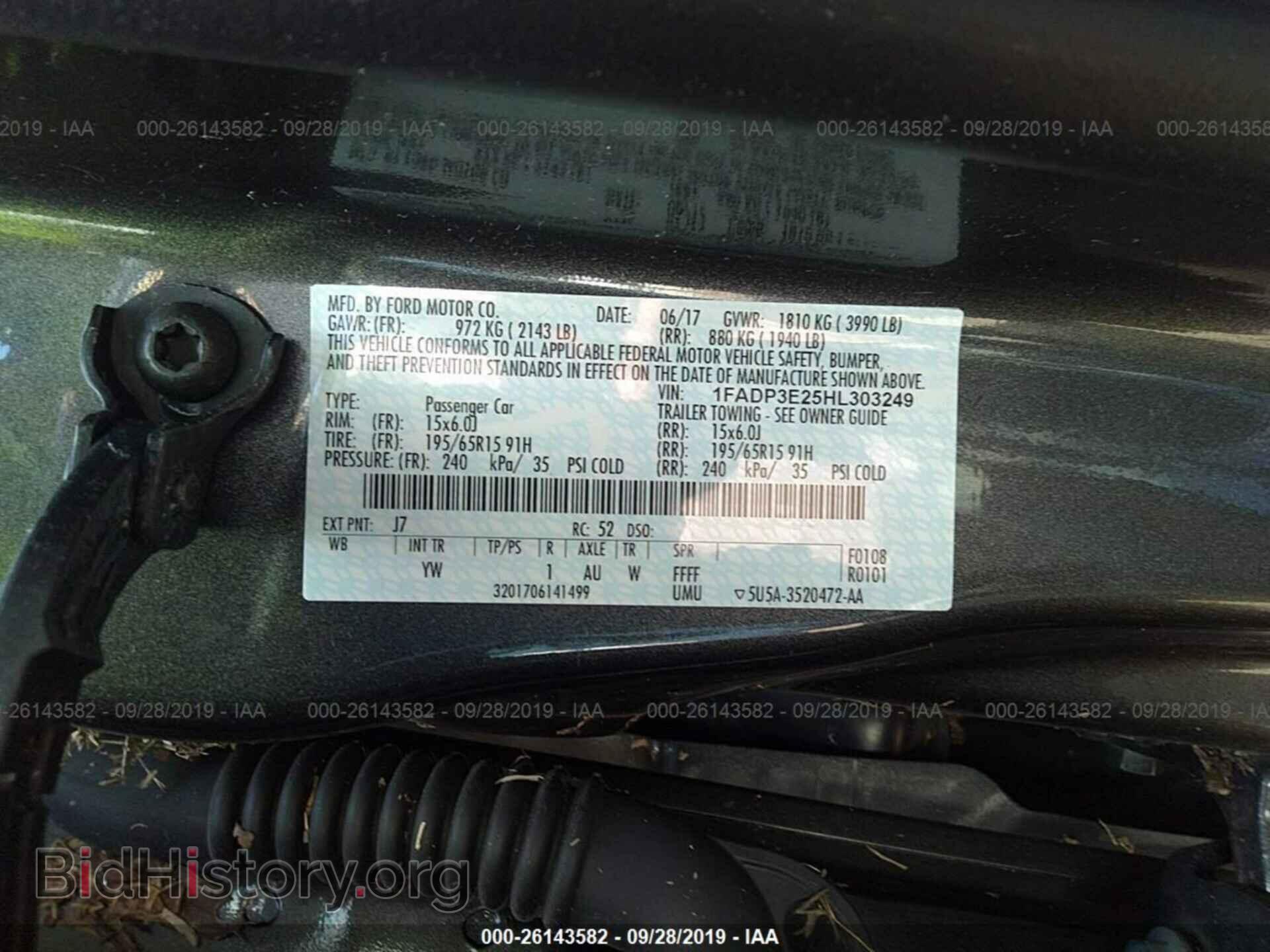 2017 FORD FOCUS - VIN: 1FADP3E25HL303249 - Photo 9