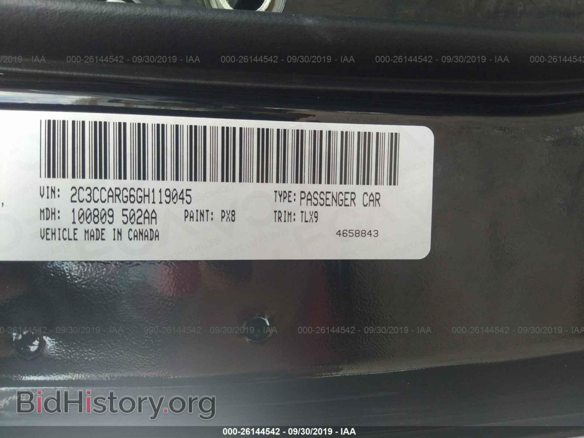2016 CHRYSLER 300 - VIN: 2C3CCARG6GH119045 - Фото 9
