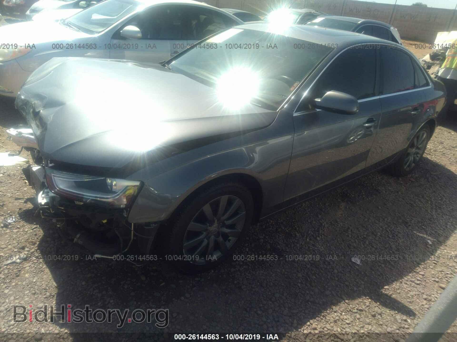 2013 AUDI A4 - VIN: WAUAFAFL2DN009136 - Фото 2