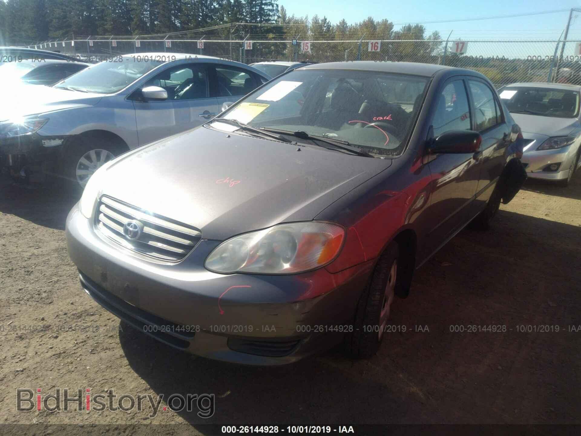 2003 TOYOTA COROLLA - VIN: 2T1BR32E73C708135 - Фото 2