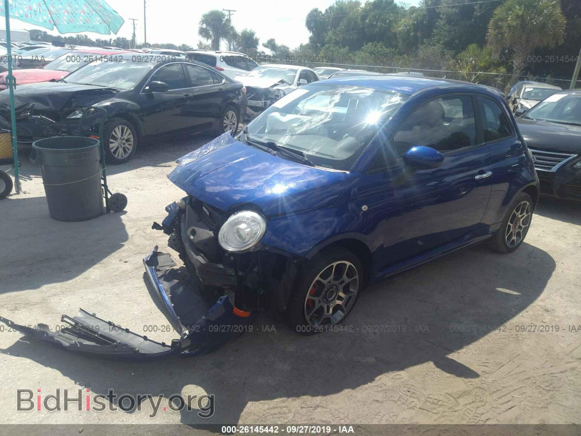 2012 FIAT 500 - VIN: 3C3CFFBR8CT109988 - Фото 2