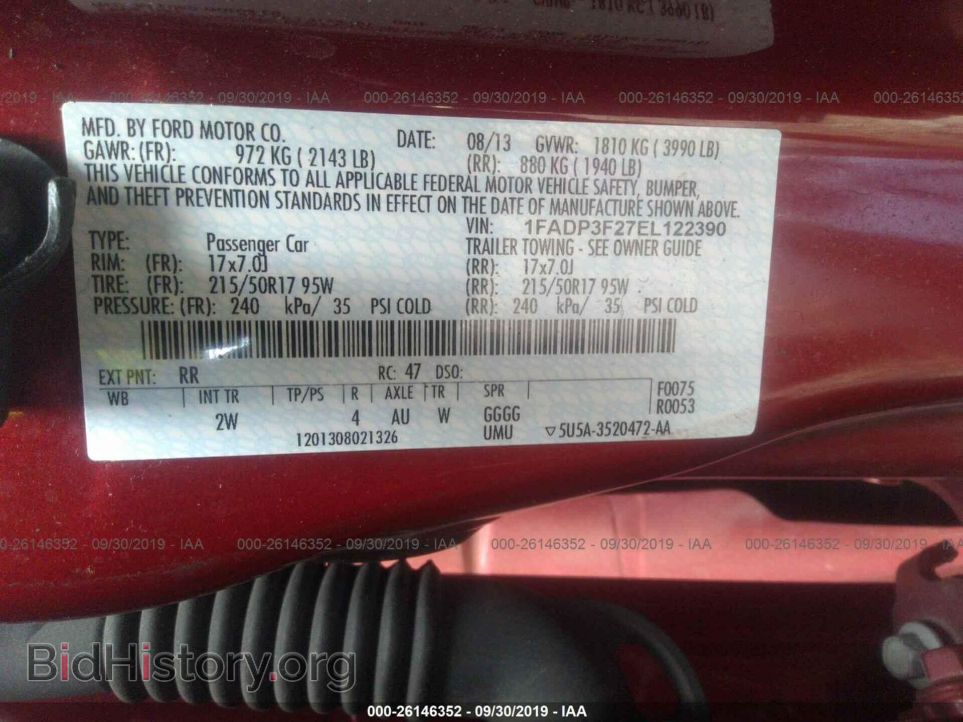 2014 FORD FOCUS - VIN: 1FADP3F27EL122390 - Photo 9