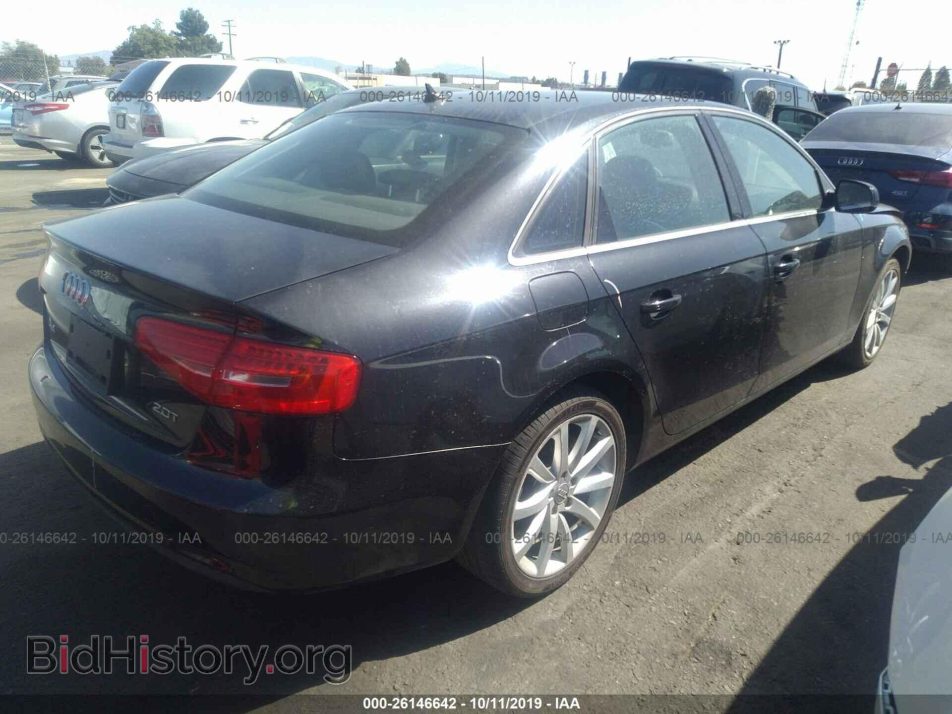 2013 AUDI A4 - VIN: WAUEFAFL3DA053350 - Фото 4