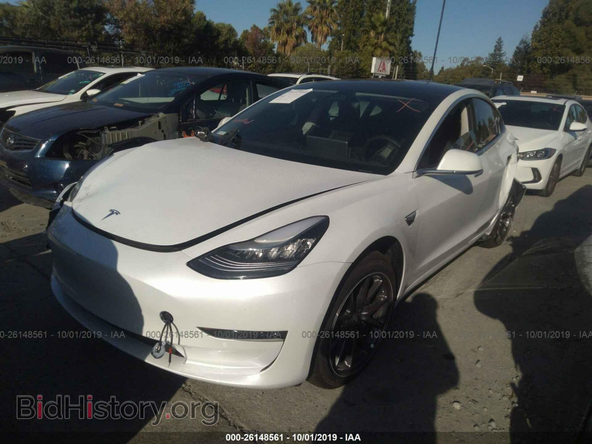 2019 TESLA MODEL 3 - VIN: 5YJ3E1EAXKF396996 - Фото 2