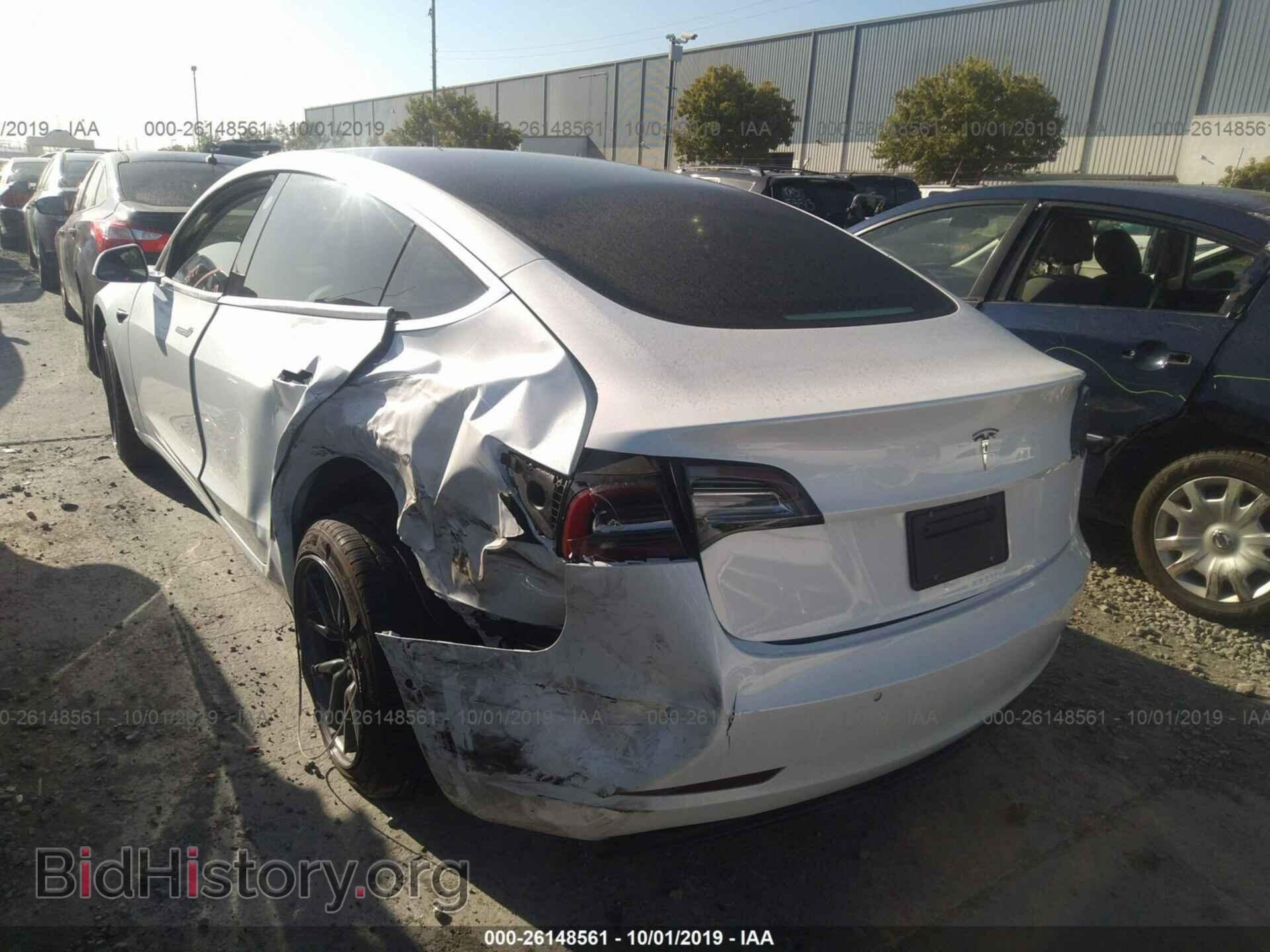 2019 TESLA MODEL 3 - VIN: 5YJ3E1EAXKF396996 - Фото 3