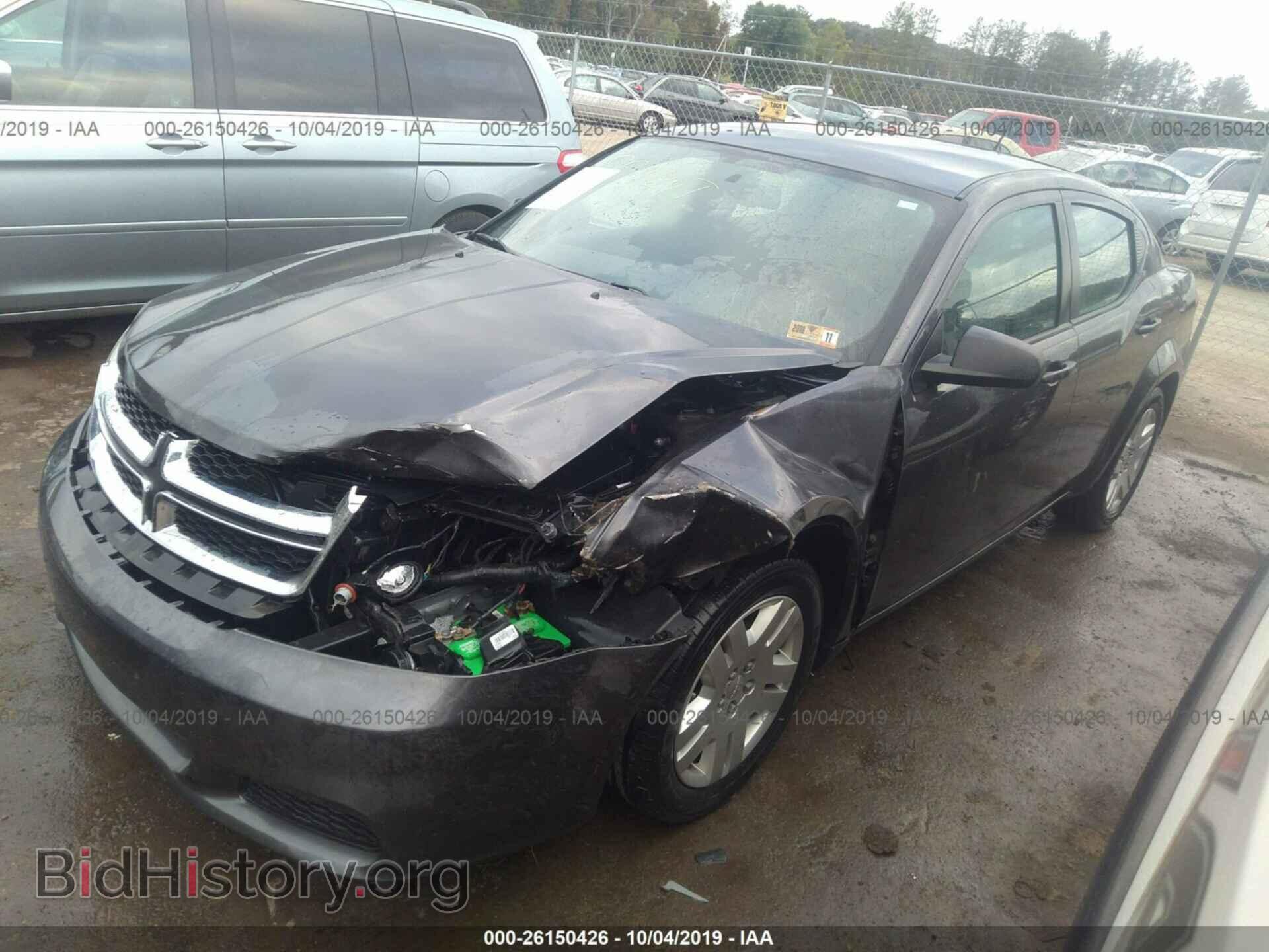 2014 DODGE AVENGER - VIN: 1C3CDZAG4EN222444 - Фото 2