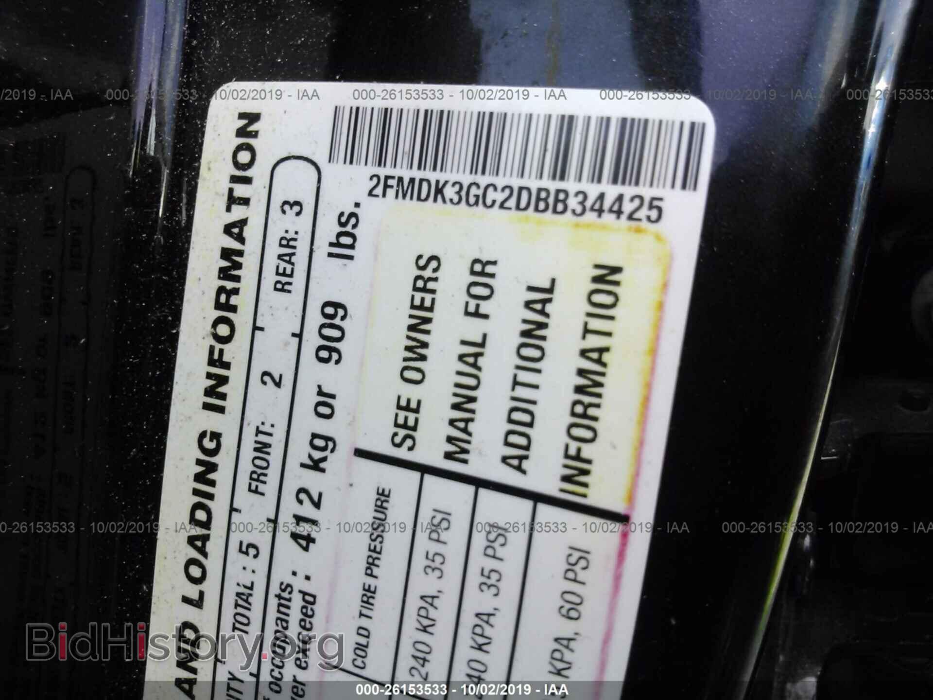 2013 FORD EDGE - VIN: 2FMDK3GC2DBB34425 - Photo 9