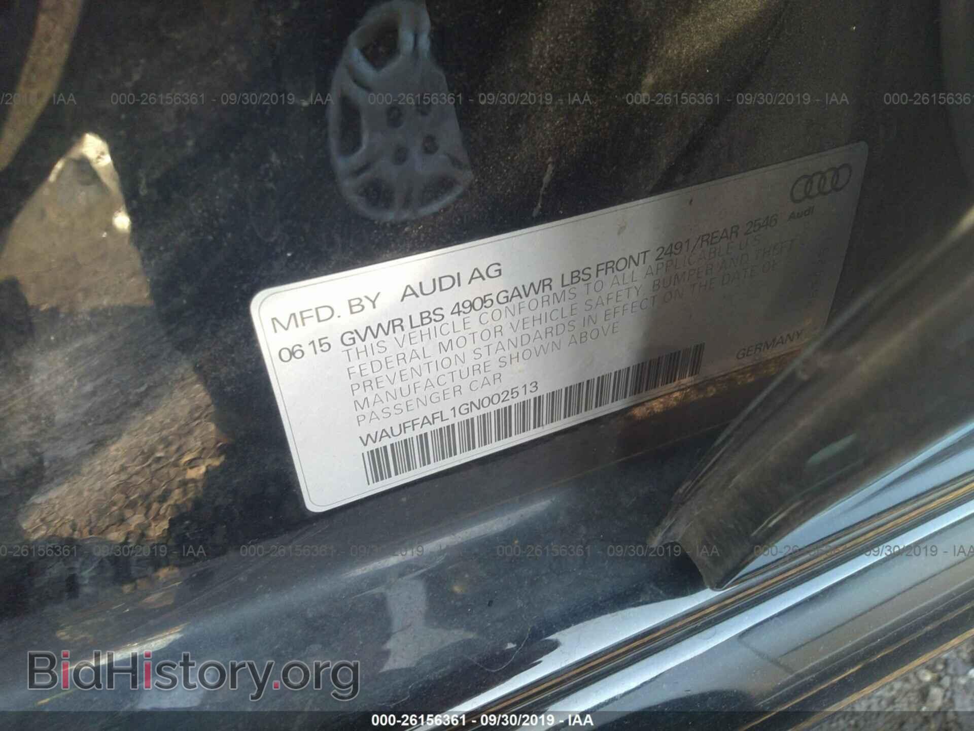 2016 AUDI A4 - VIN: WAUFFAFL1GN002513 - Photo 9