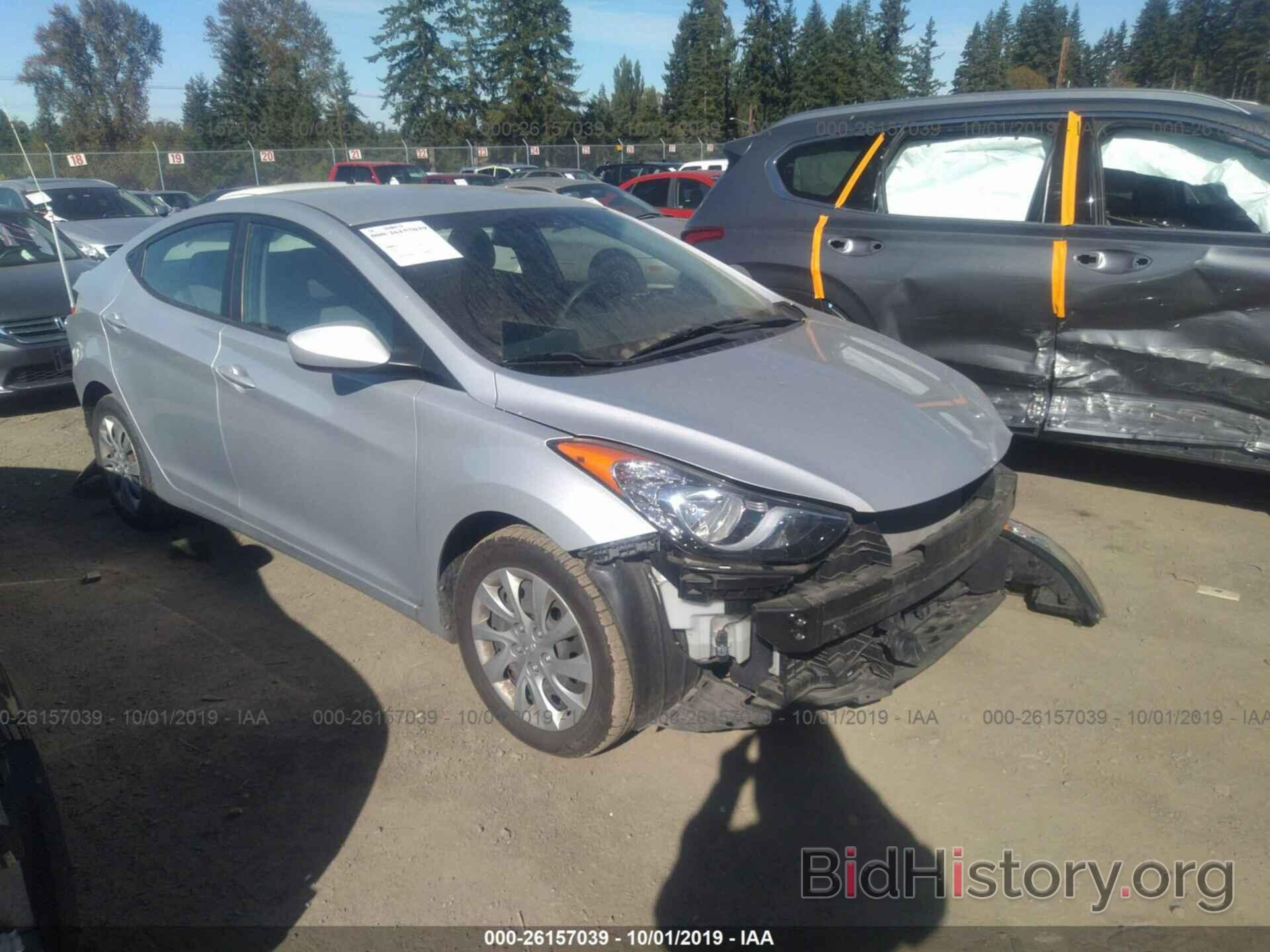 Photo KMHDH4AEXCU213722 - HYUNDAI ELANTRA 2012