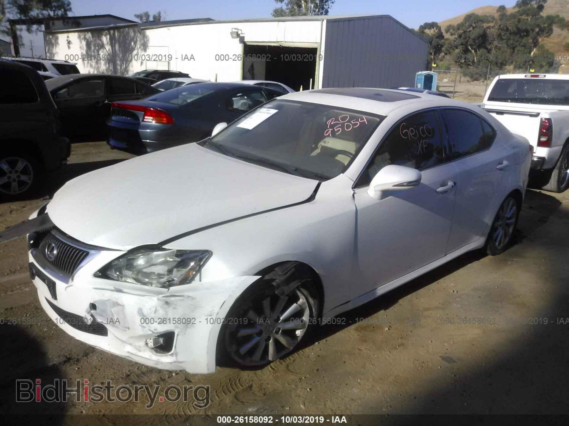 2009 LEXUS IS - VIN: JTHBK262595107194 - Фото 2