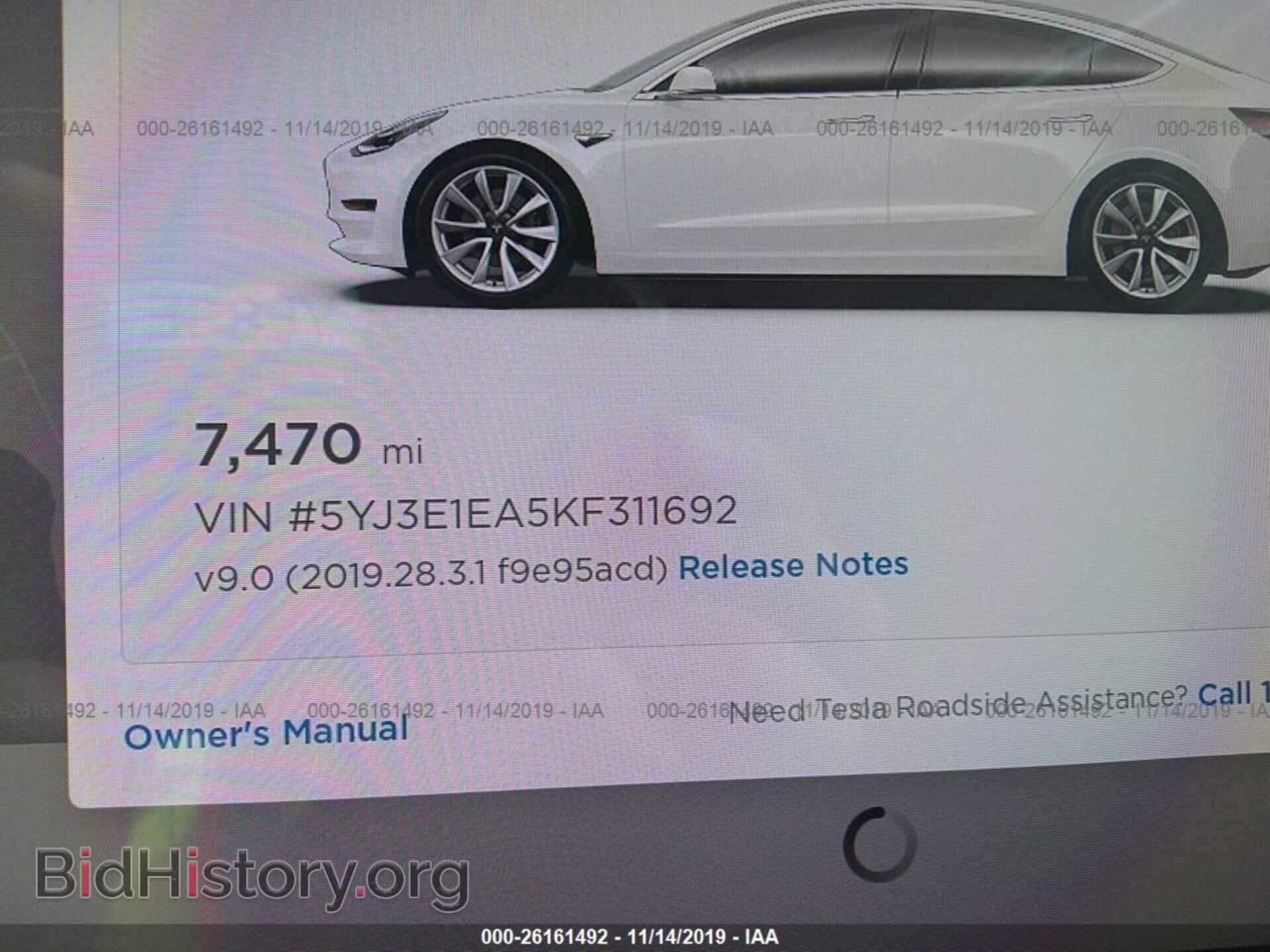 2019 TESLA MODEL 3 - VIN: 5YJ3E1EA5KF311692 - Photo 7