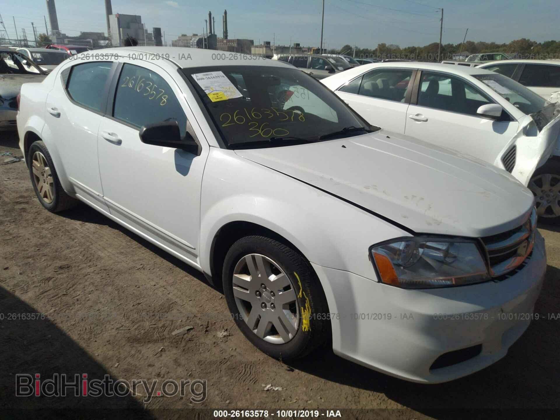 Фотография 1C3CDZAB0CN206968 - DODGE AVENGER 2012