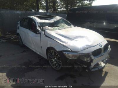 2015 BMW 335 I, белый — VIN WBA3A9G56FNT09531, IAAI