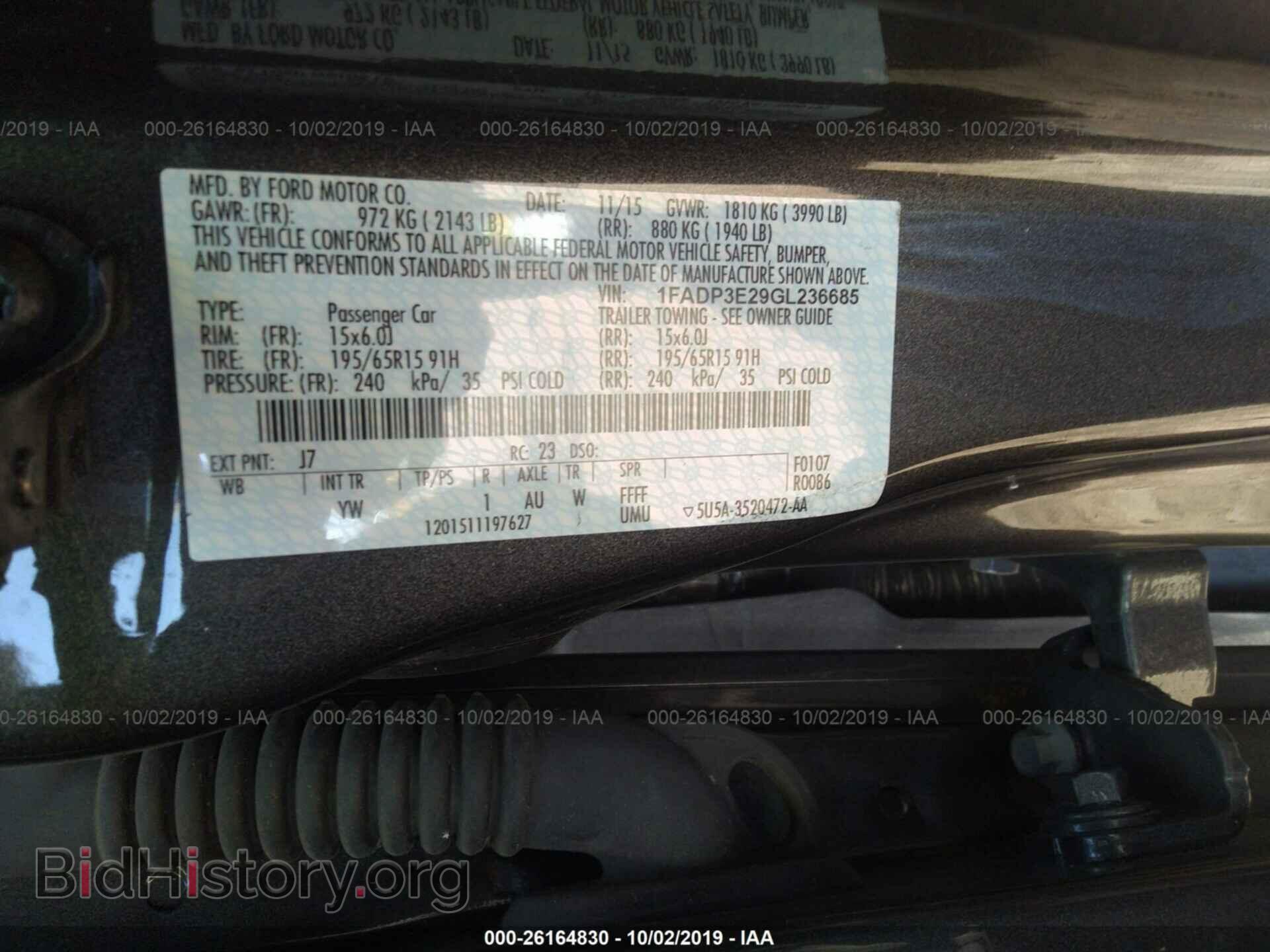 2016 FORD FOCUS - VIN: 1FADP3E29GL236685 - Photo 9