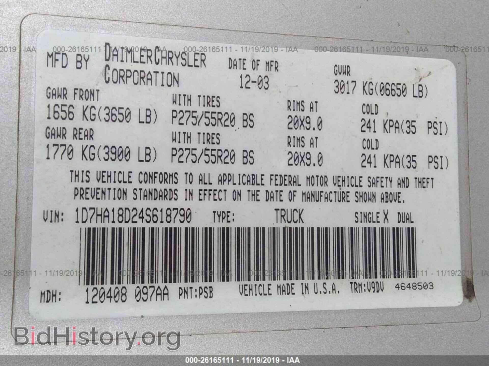 2004 Dodge RAM 1500 - VIN: 1D7HA18D24S618790 - Photo 9