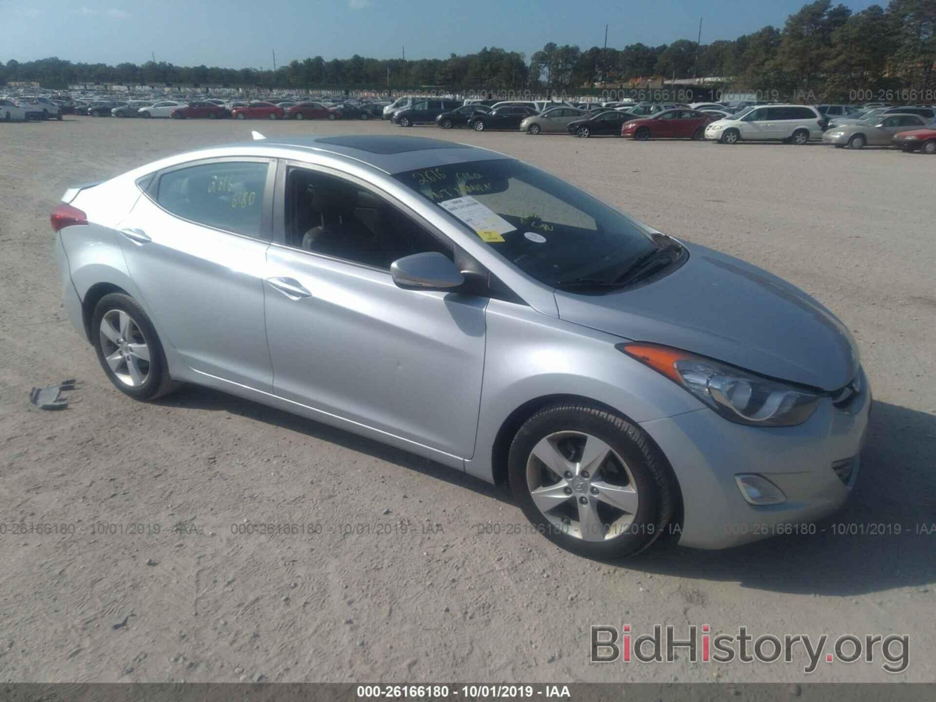 Photo 5NPDH4AE9CH082524 - HYUNDAI ELANTRA 2012