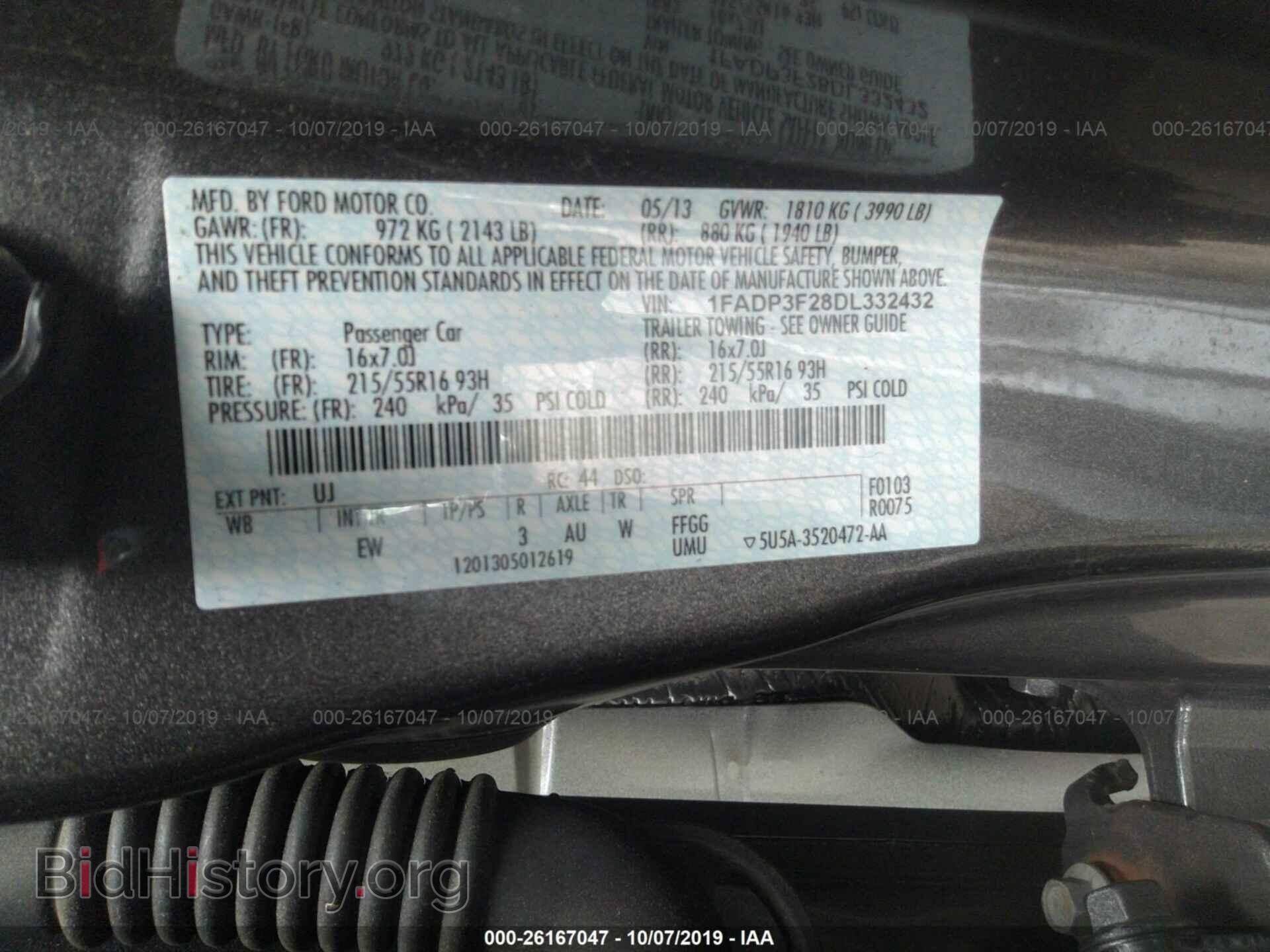 2013 FORD FOCUS - VIN: 1FADP3F28DL332432 - Photo 9