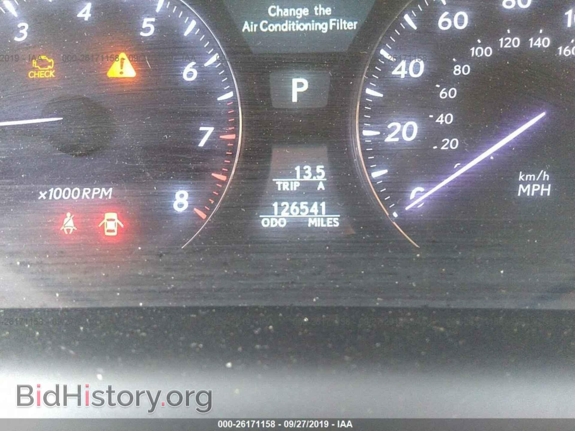 2010 LEXUS LS - VIN: JTHBL5EF9A5096255 - Фото 7