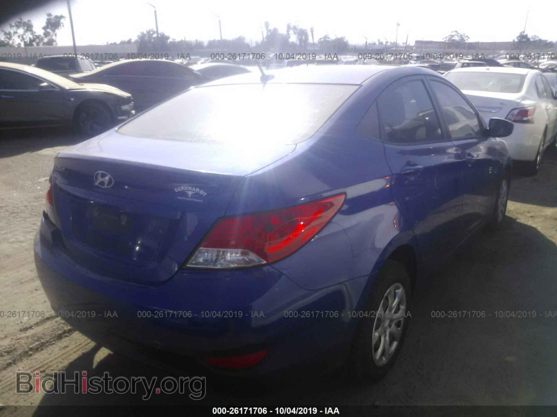 2012 HYUNDAI ACCENT - VIN: KMHCT4AE2CU143840 - Фото 4