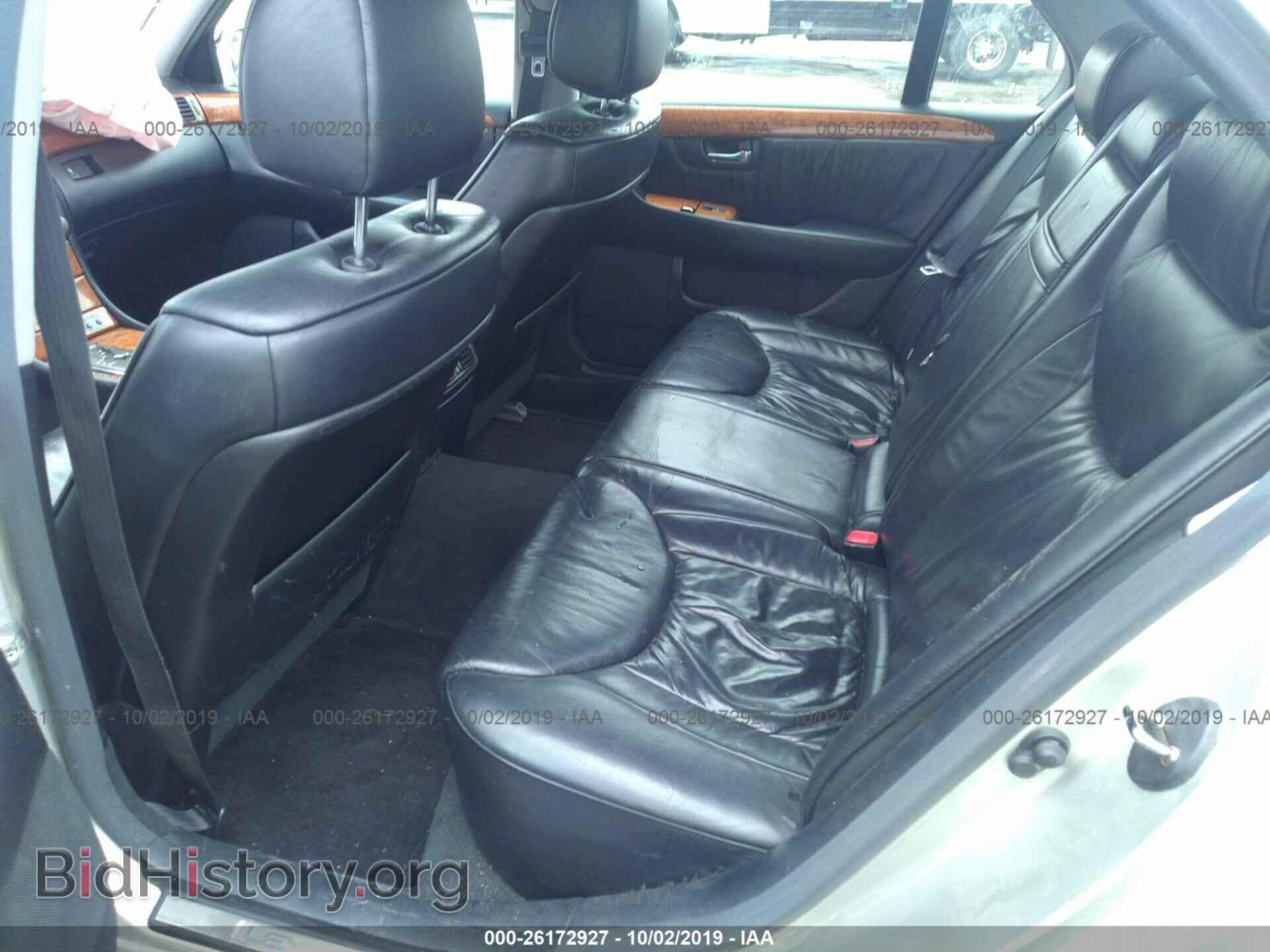 2002 LEXUS LS - VIN: JTHBN30F920083283 - Фото 8