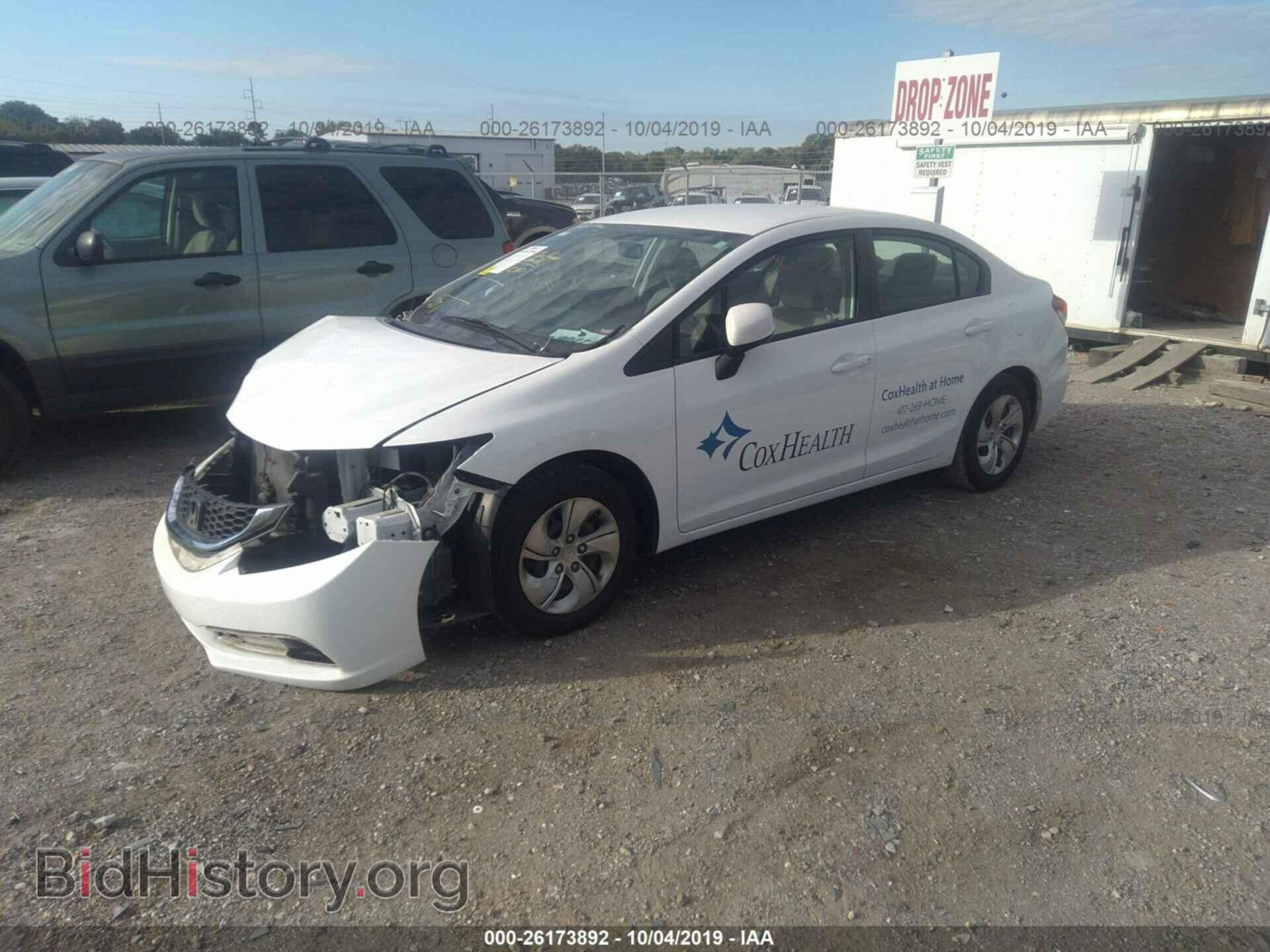 2013 HONDA CIVIC - VIN: 19XFB2F58DE026846 - Фото 2