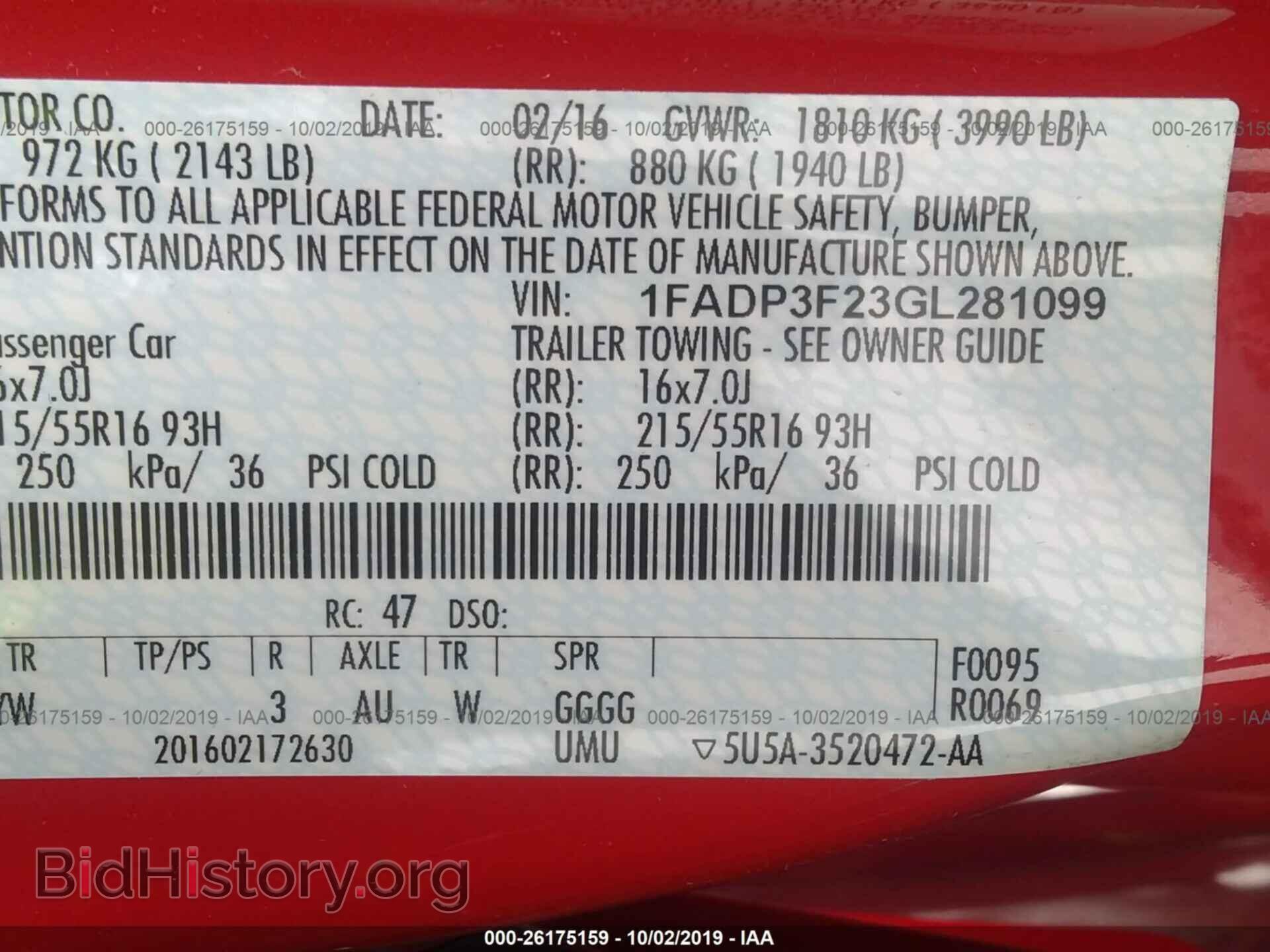 2016 FORD FOCUS - VIN: 1FADP3F23GL281099 - Photo 9