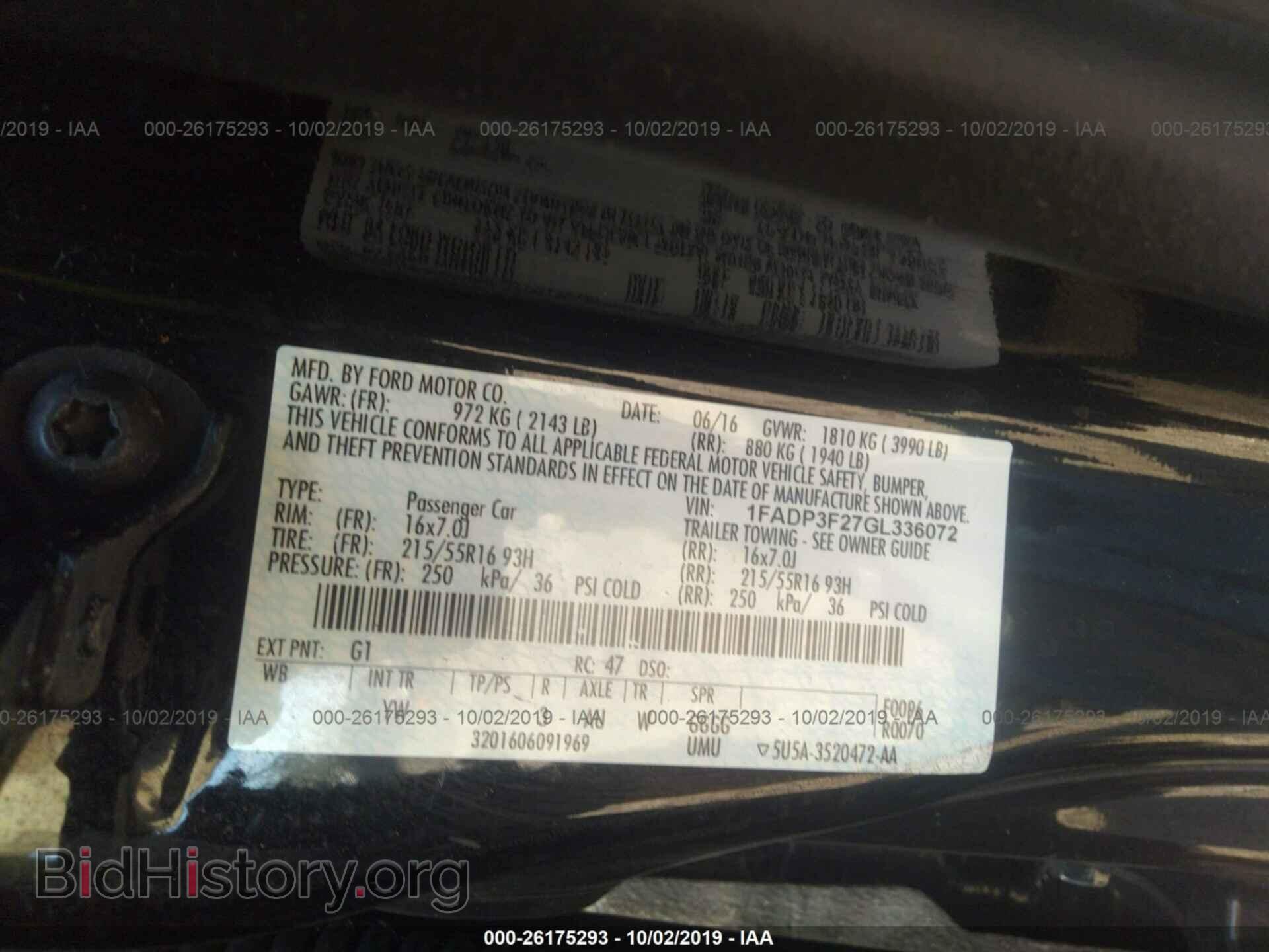 2016 FORD FOCUS - VIN: 1FADP3F27GL336072 - Photo 9