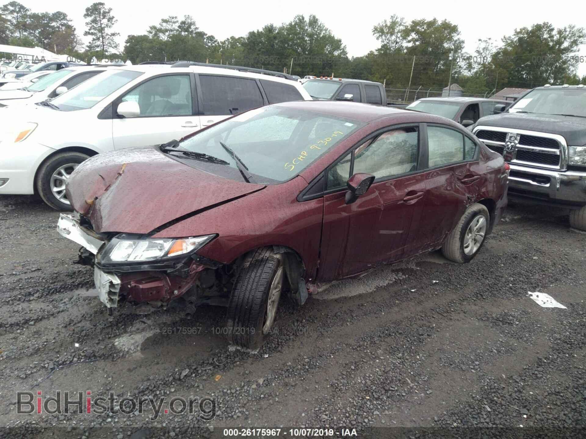 2013 HONDA CIVIC - VIN: 2HGFB2F59DH523913 - Фото 2