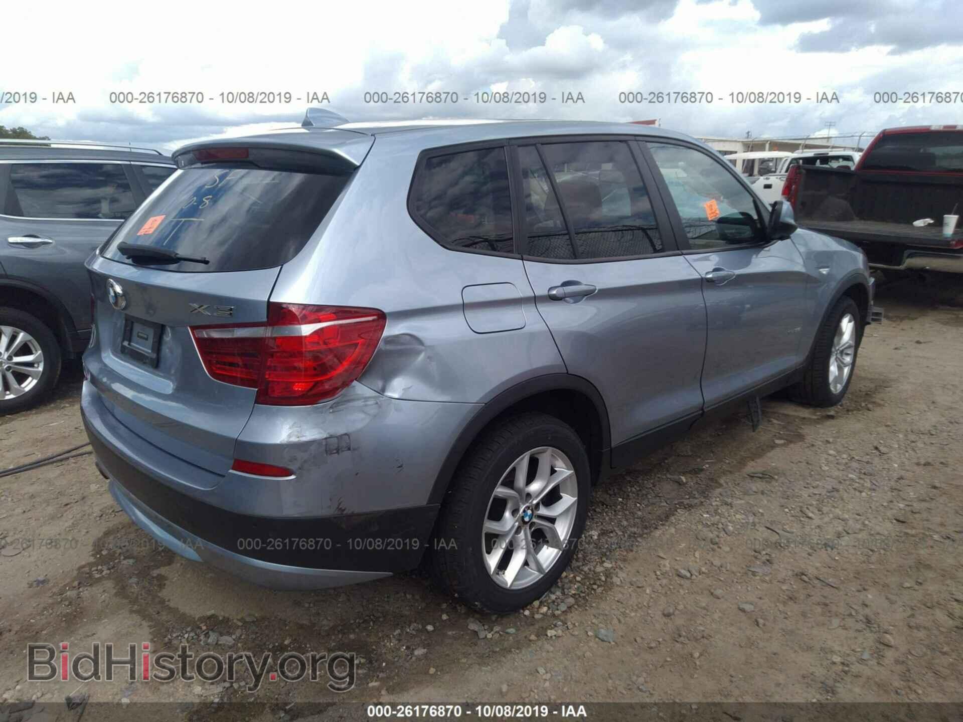 2012 BMW X3 - VIN: 5UXWX7C52CL736932 - Фото 4