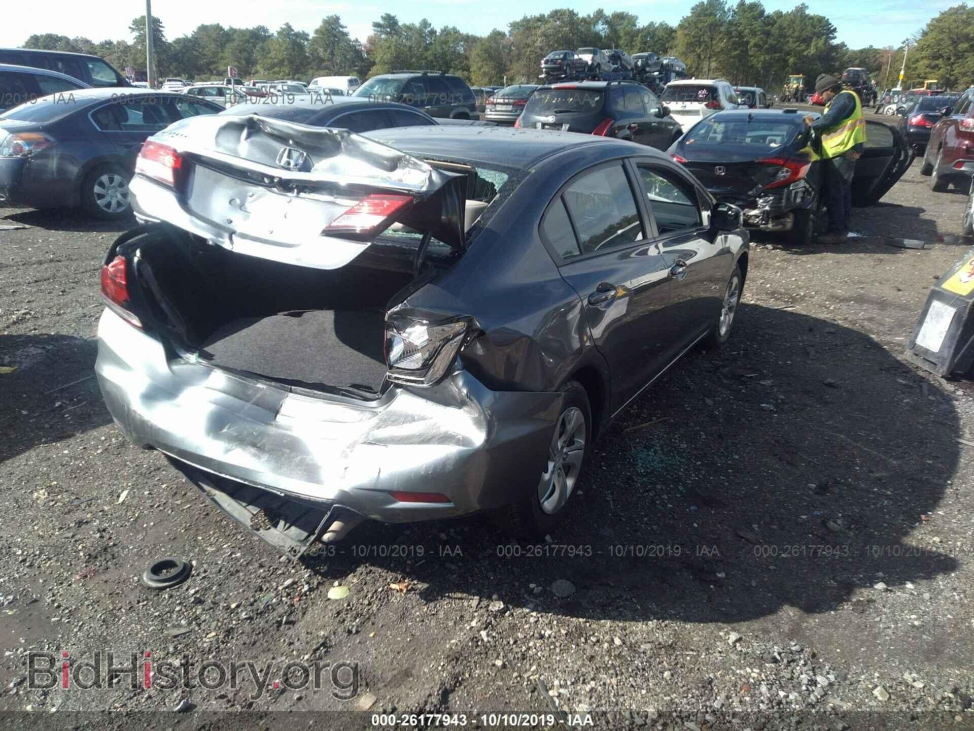 2013 HONDA CIVIC - VIN: 19XFB2F53DE280657 - Фото 4