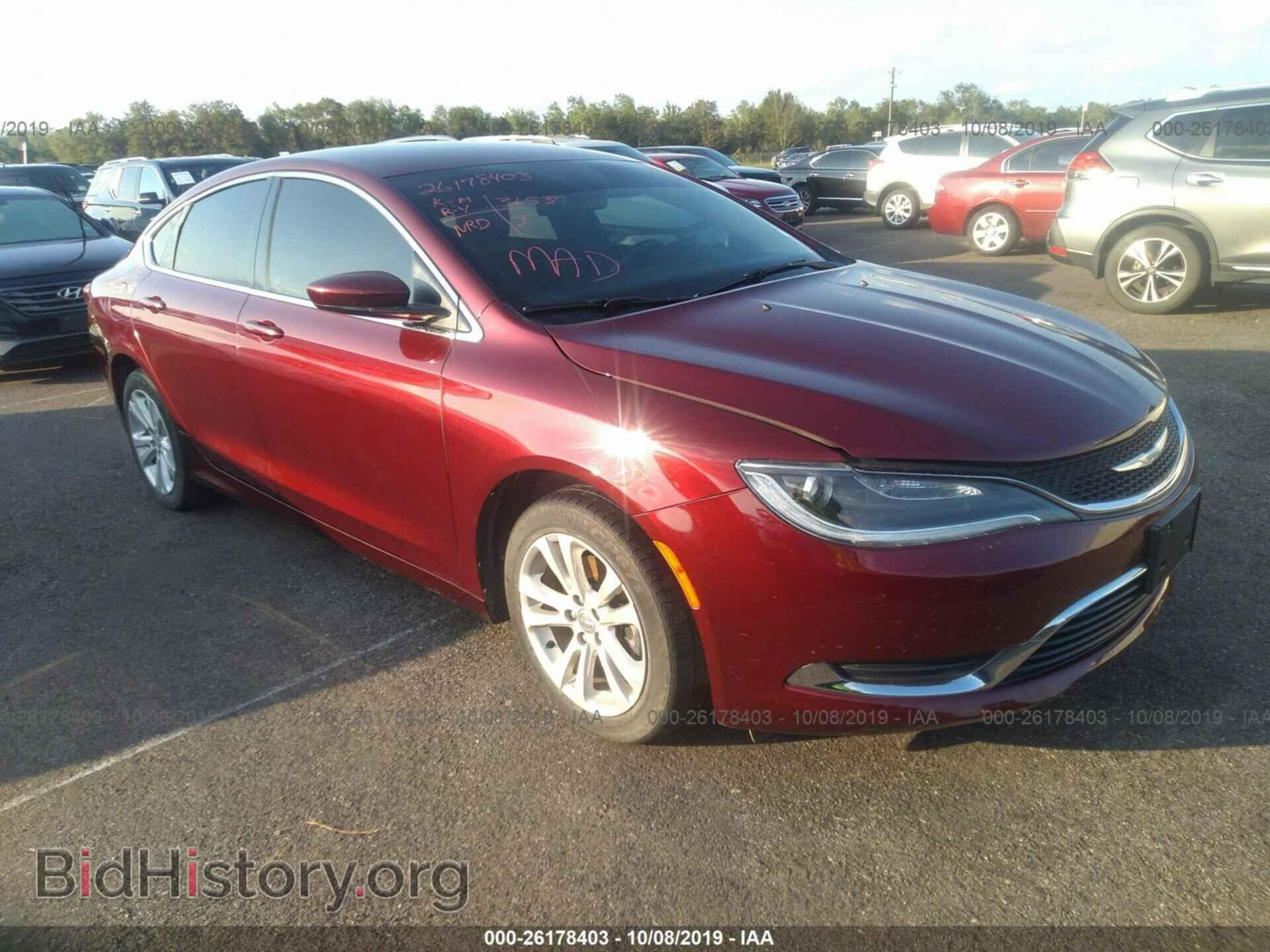 Фотография 1C3CCCAB4GN157182 - CHRYSLER 200 2016