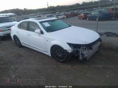 2014 Lexus LS 460, белый — VIN JTHBL5EF5E5131685, IAAI