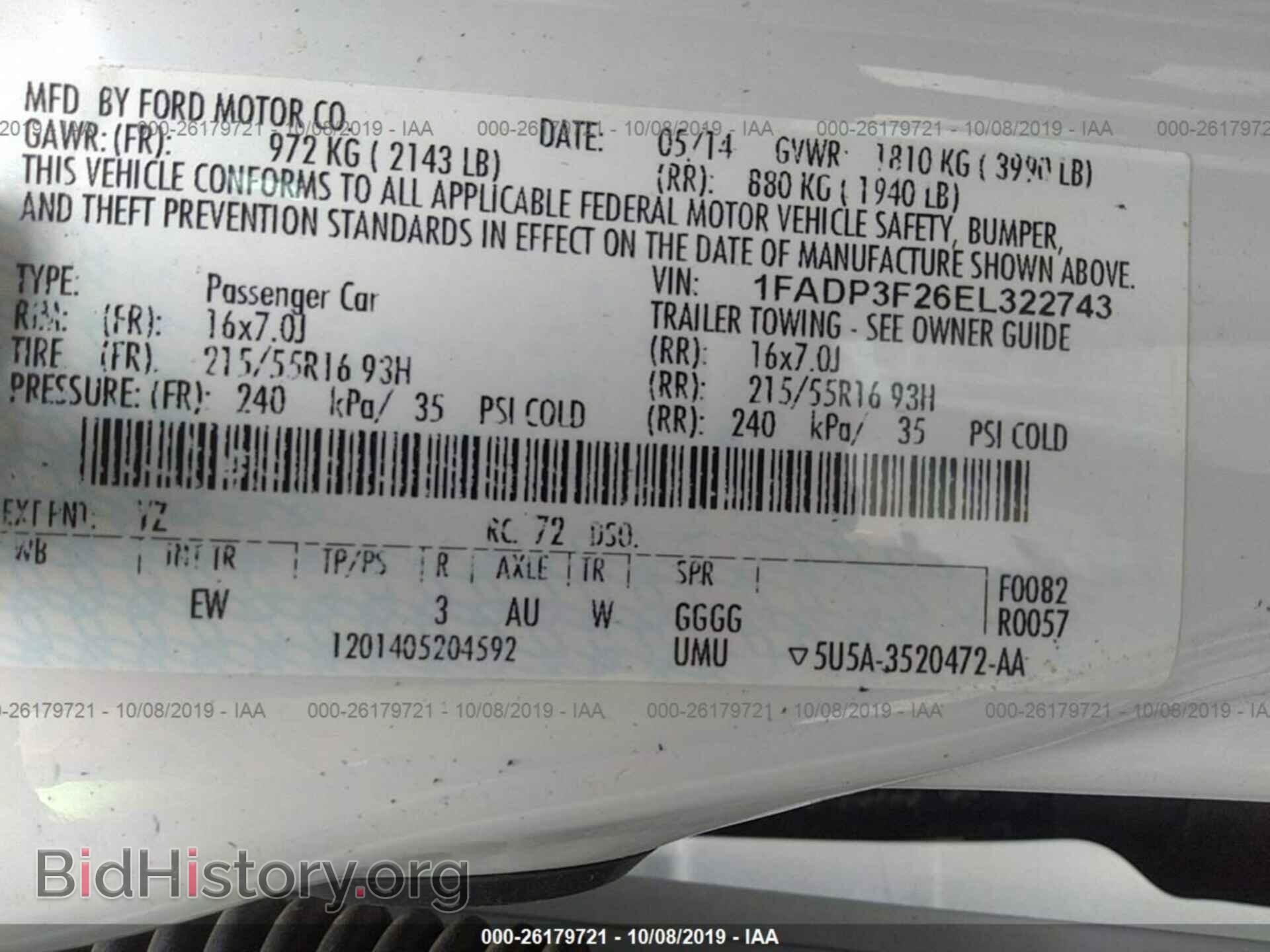 2014 FORD FOCUS - VIN: 1FADP3F26EL322743 - Photo 9