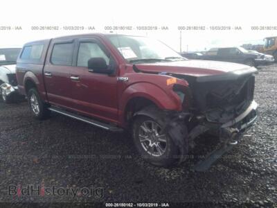 2015 Ford F150 Supercrew, красный — VIN 1FTEW1EF4FFB00163, IAAI