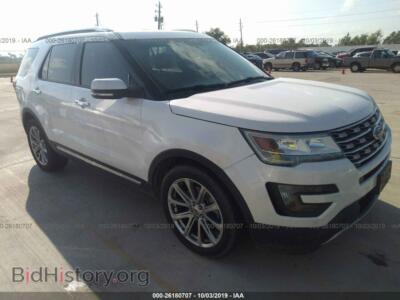 2016 Ford EXPLORER Limited, белый — VIN 1FM5K7F88GGA79145, IAAI