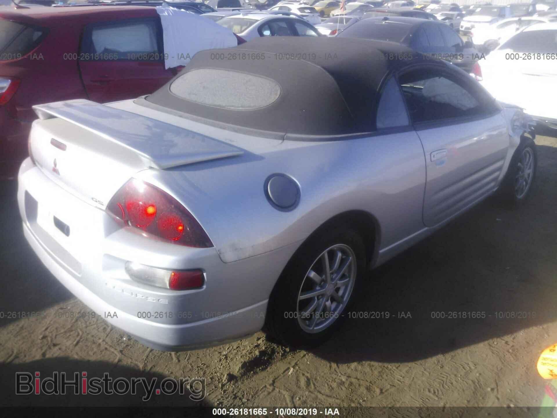 2001 MITSUBISHI ECLIPSE - VIN: 4A3AE35G31E001237 - Фото 4
