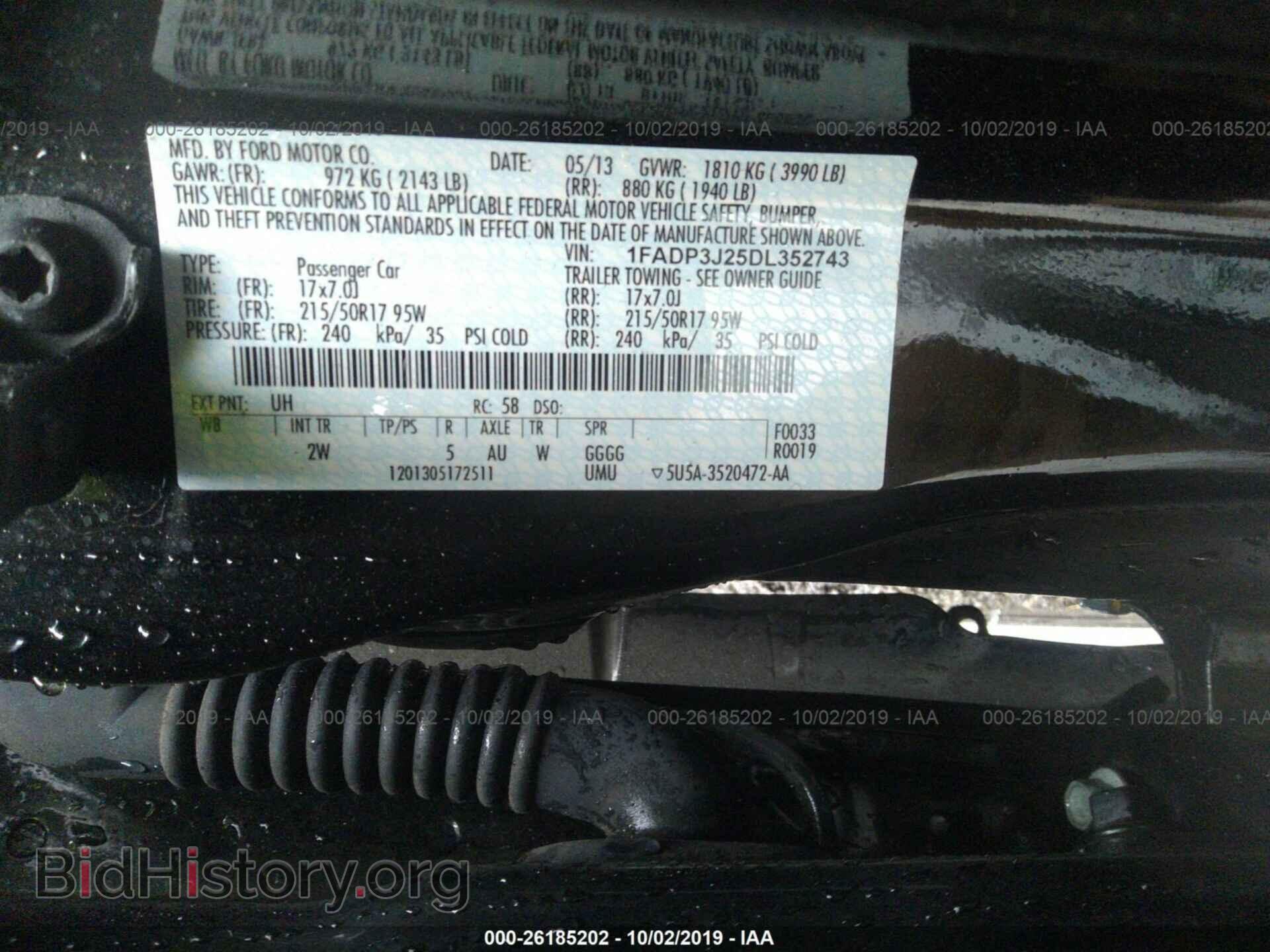 2013 FORD FOCUS - VIN: 1FADP3J25DL352743 - Photo 9