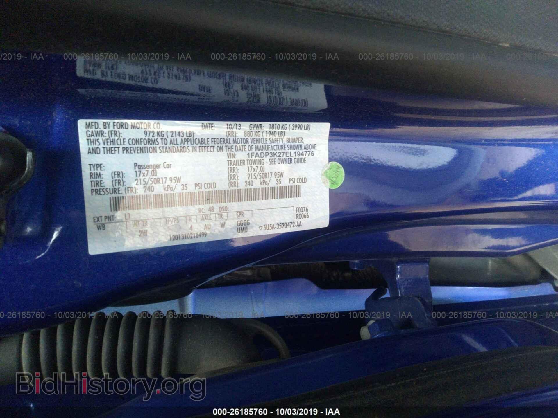 2014 FORD FOCUS - VIN: 1FADP3K27EL194776 - Photo 9